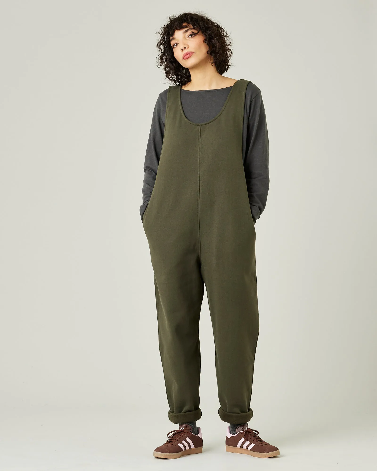 Laura Olive Cotton Jersey Jumpsuit sold by Beyond Nine product image thumbnail 5