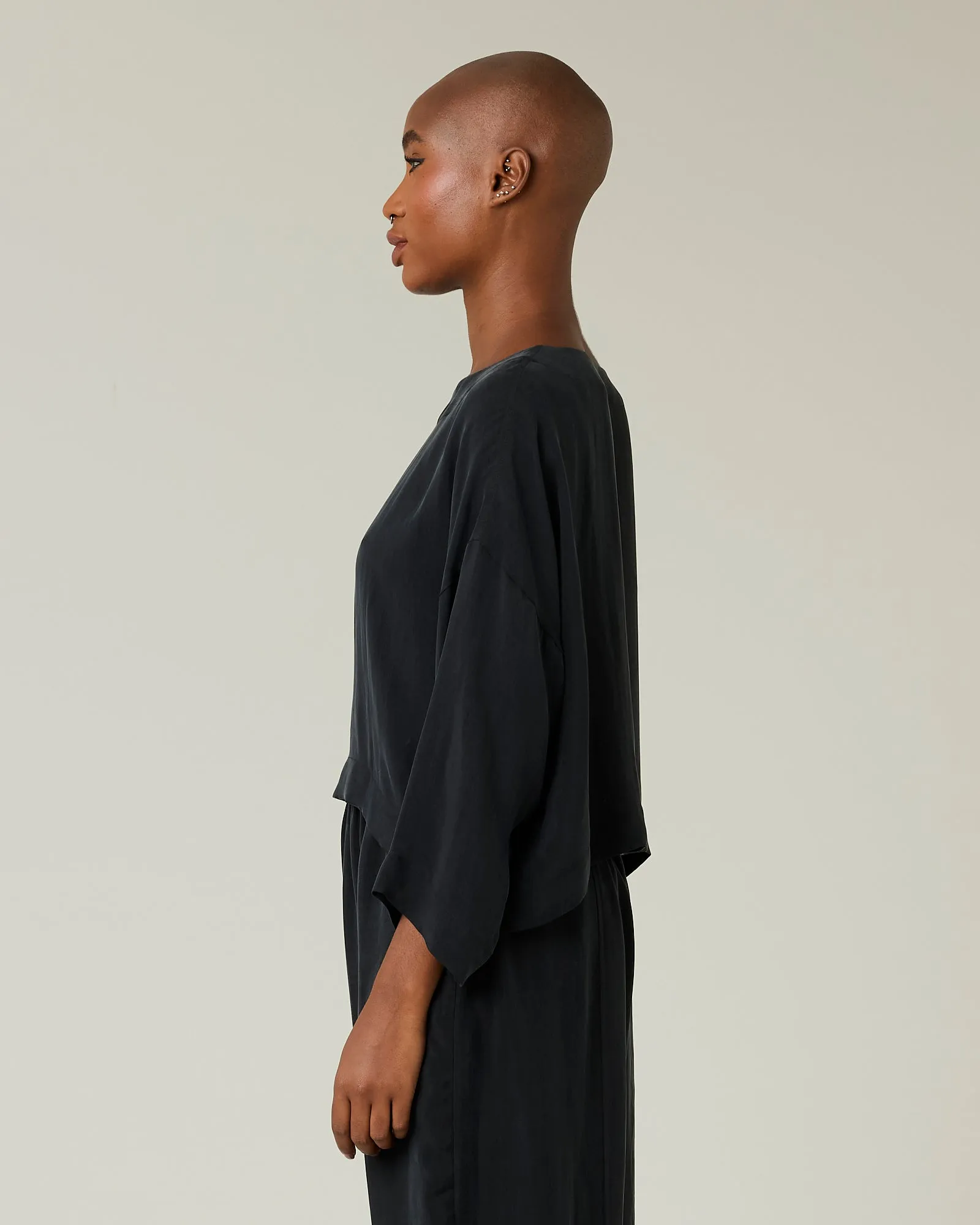 Lily Black Cupro Top sold by Beyond Nine product image thumbnail 2