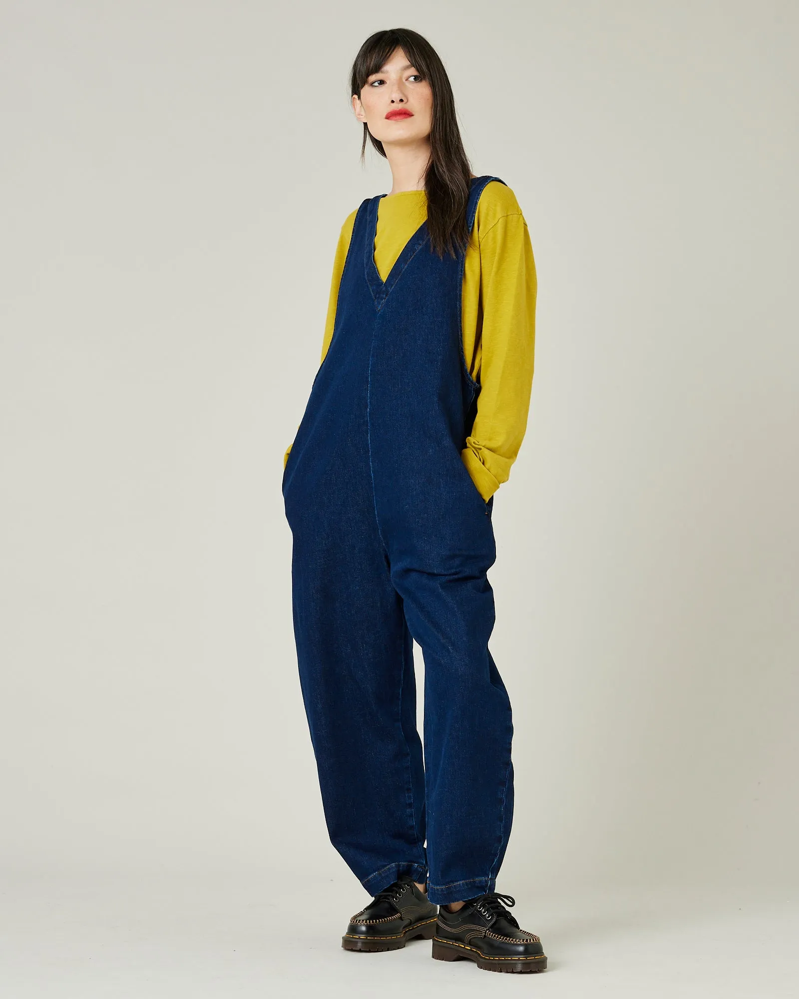 Ottie Dark Blue Denim Jumpsuit sold by Beyond Nine product image thumbnail 5