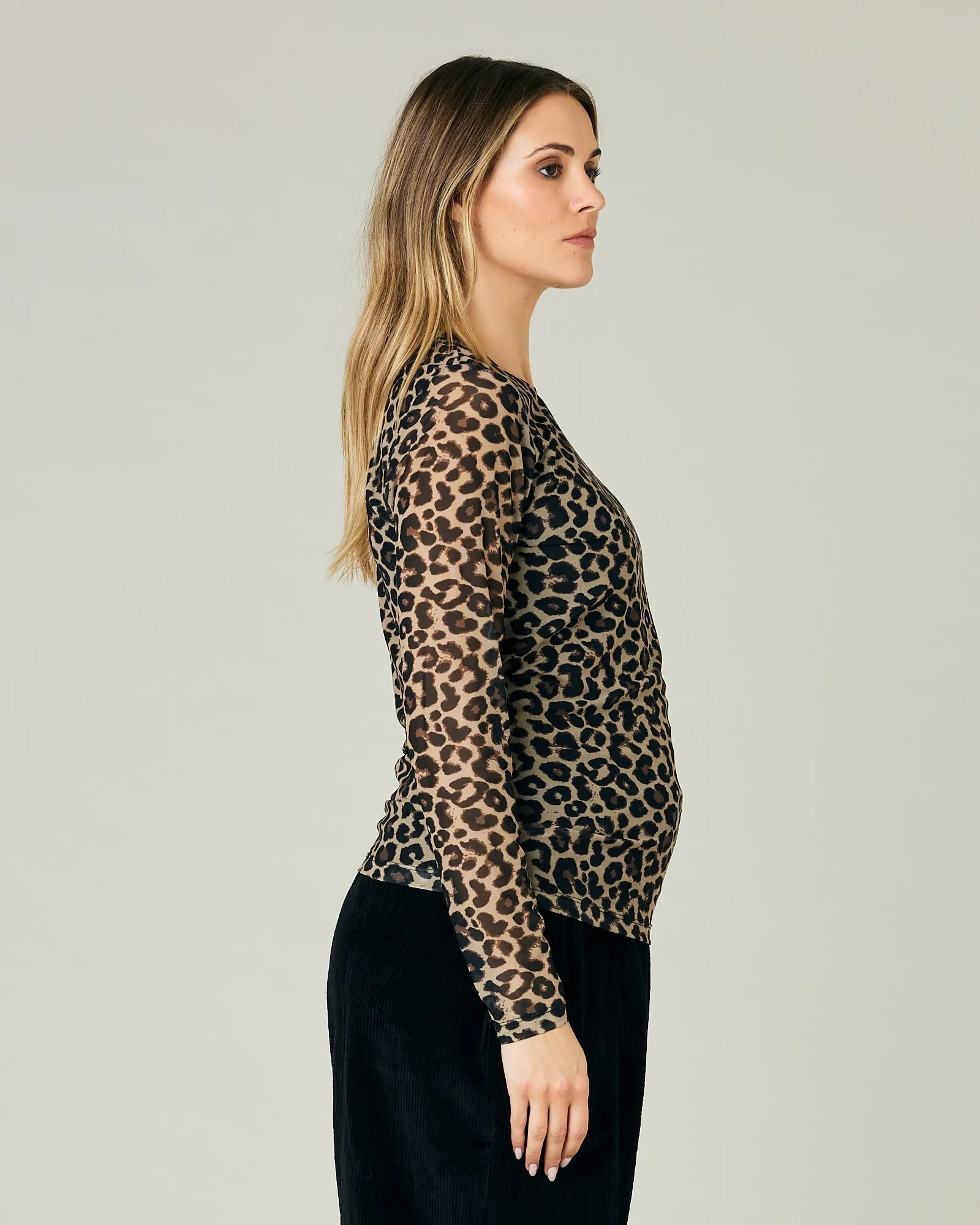 Recycled Mesh Top - Leopard Print sold by Beyond Nine product image thumbnail 4