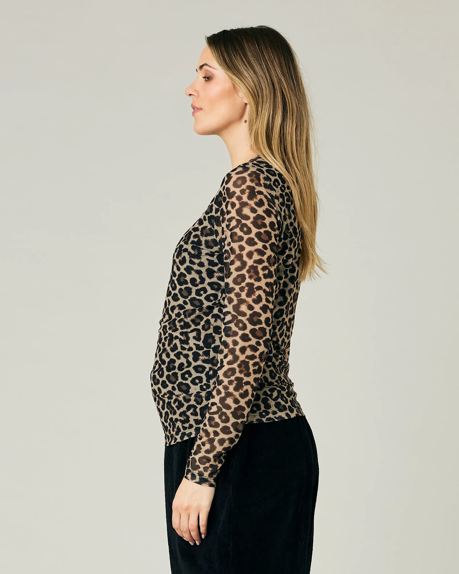 Recycled Mesh Top - Leopard Print sold by Beyond Nine product image thumbnail 2