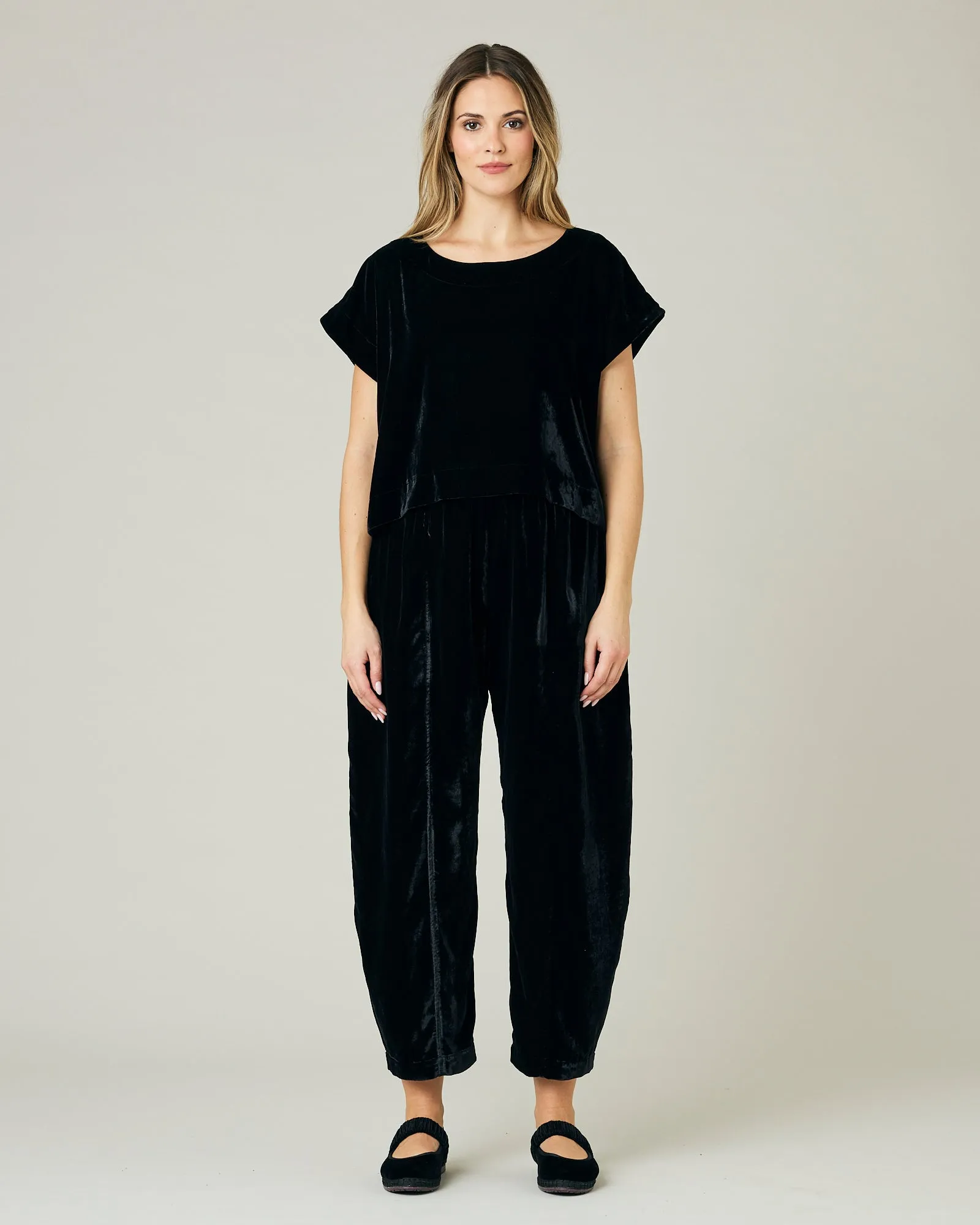 Polly Black Velvet Top sold by Beyond Nine product image thumbnail 5