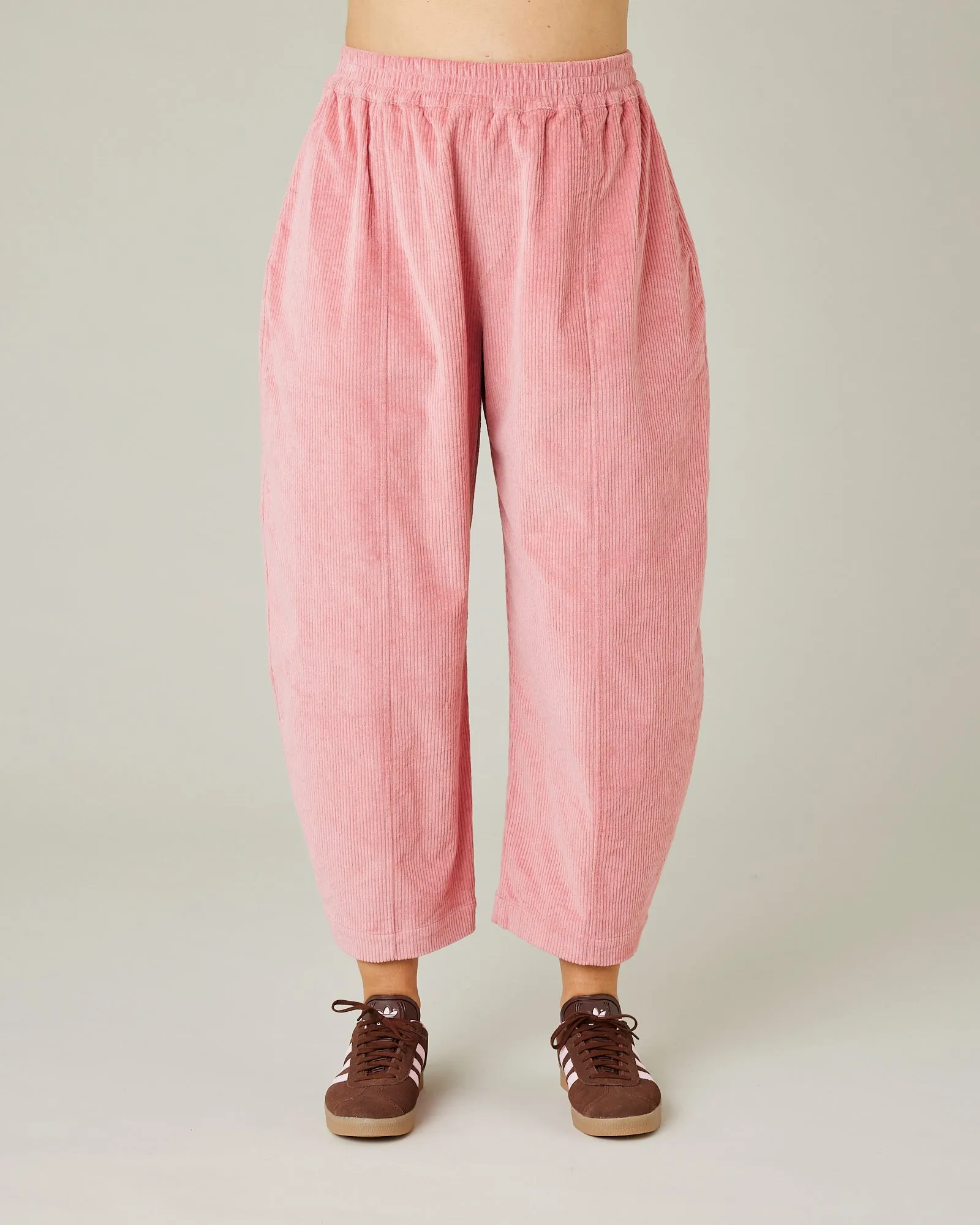 Mabel Dusty Pink Cord Trousers sold by Beyond Nine