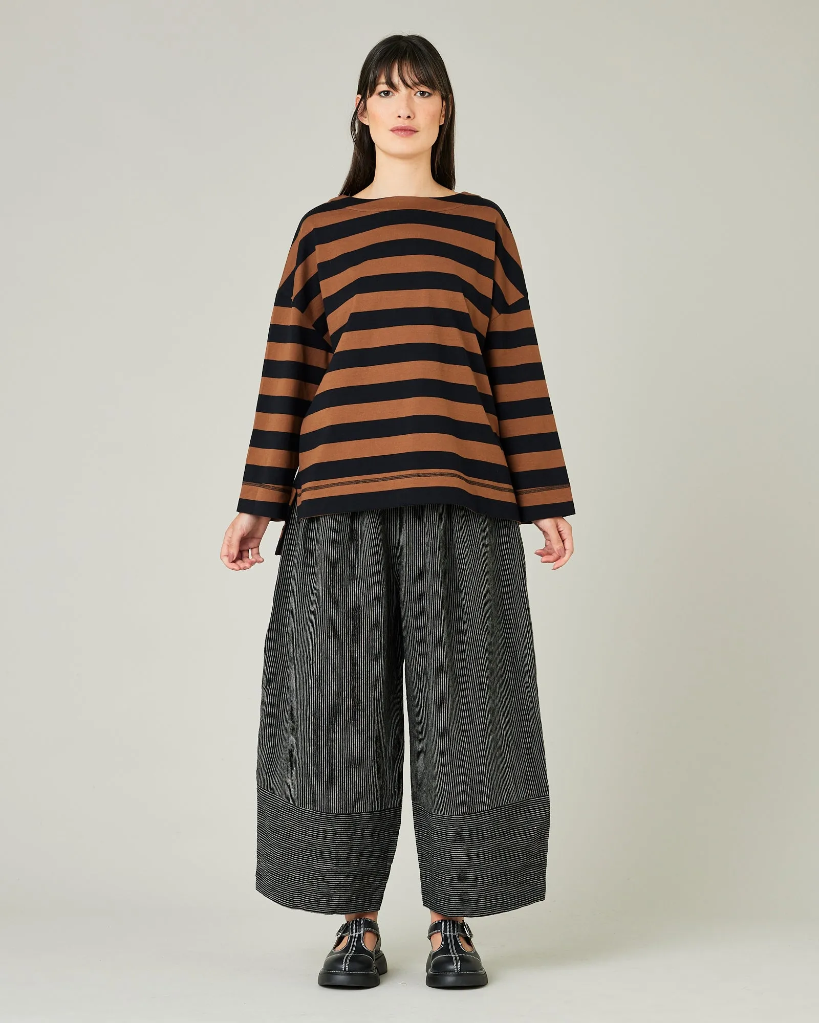 Breton Top Rust & Black Stripe sold by Beyond Nine product image thumbnail 5