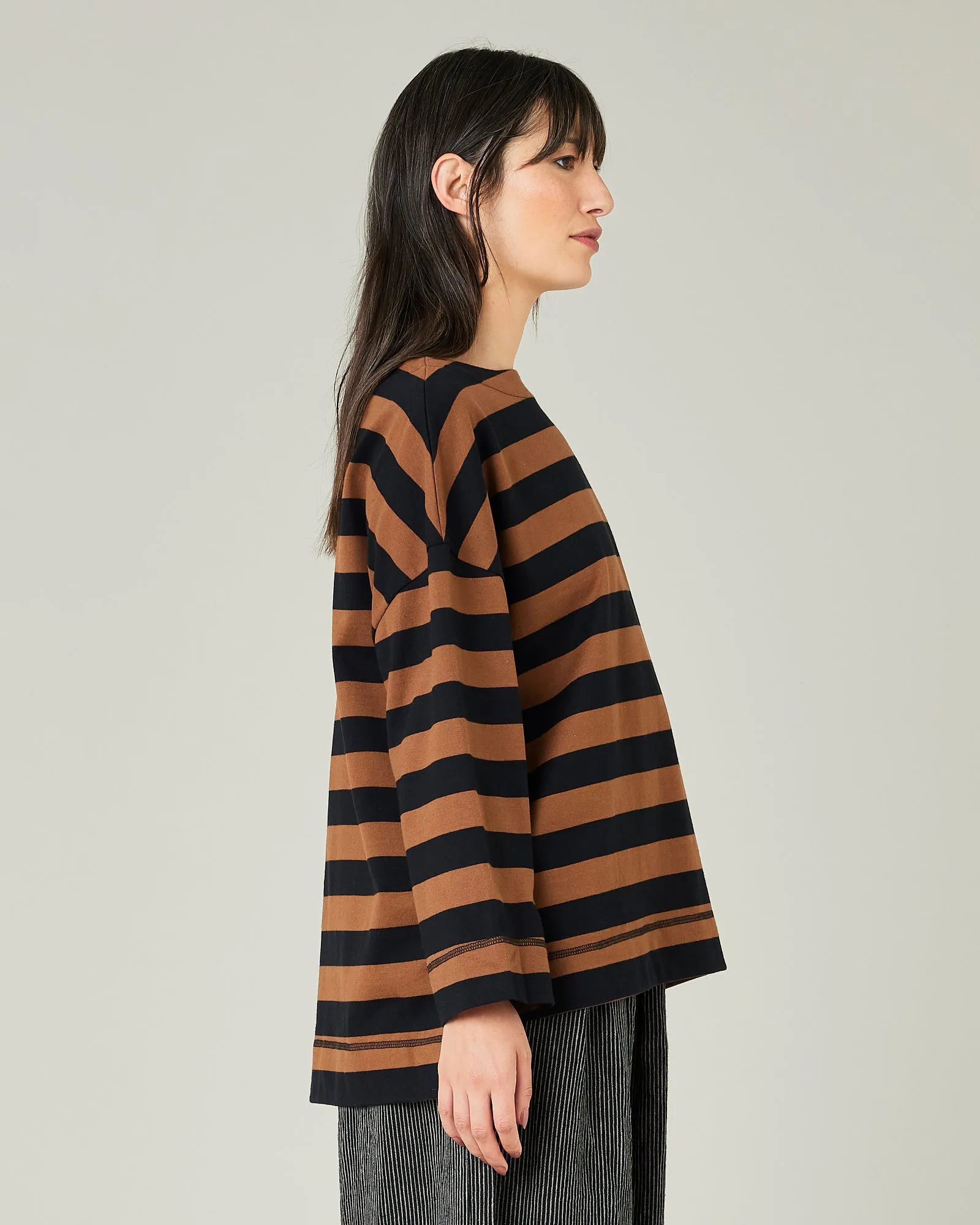 Breton Top Rust & Black Stripe sold by Beyond Nine product image thumbnail 4