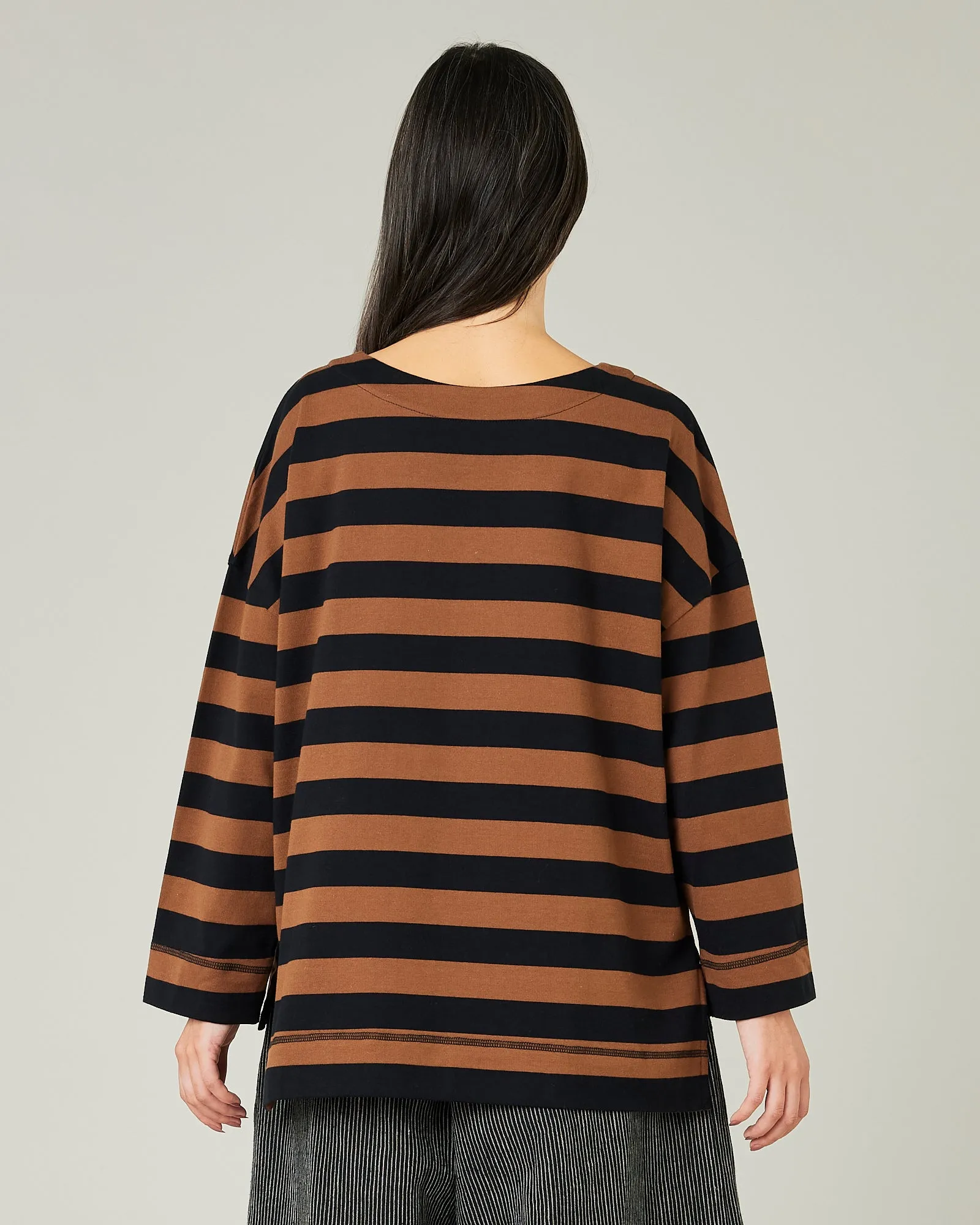 Breton Top Rust & Black Stripe sold by Beyond Nine product image thumbnail 3