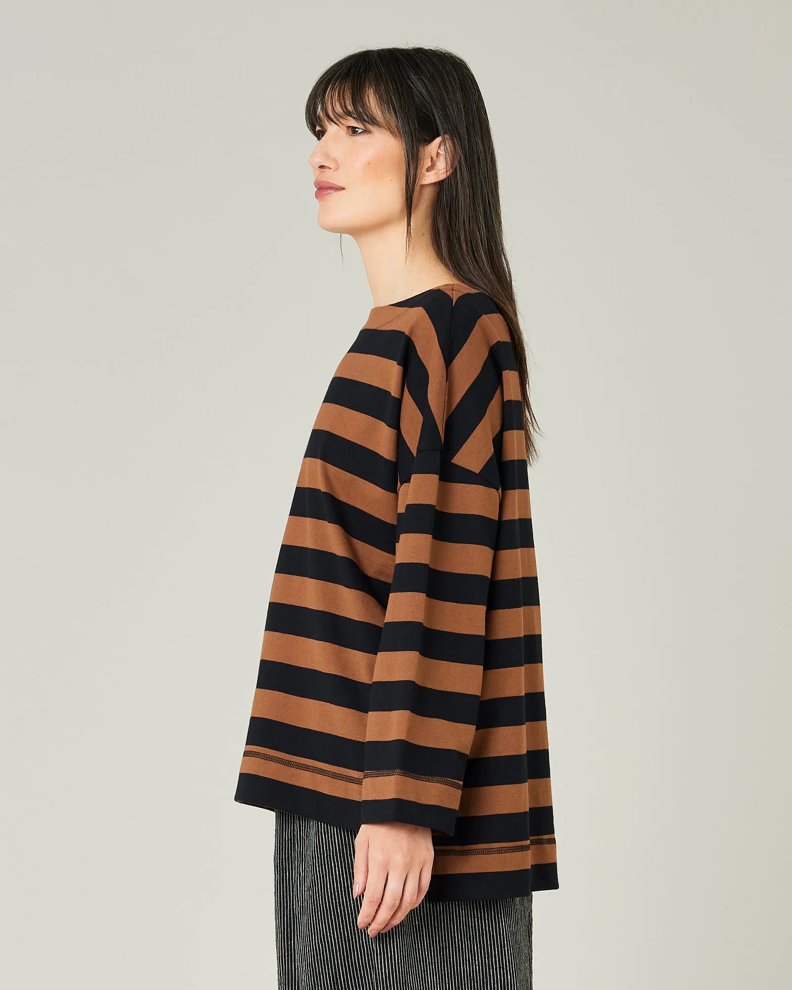 Breton Top Rust & Black Stripe sold by Beyond Nine product image thumbnail 2