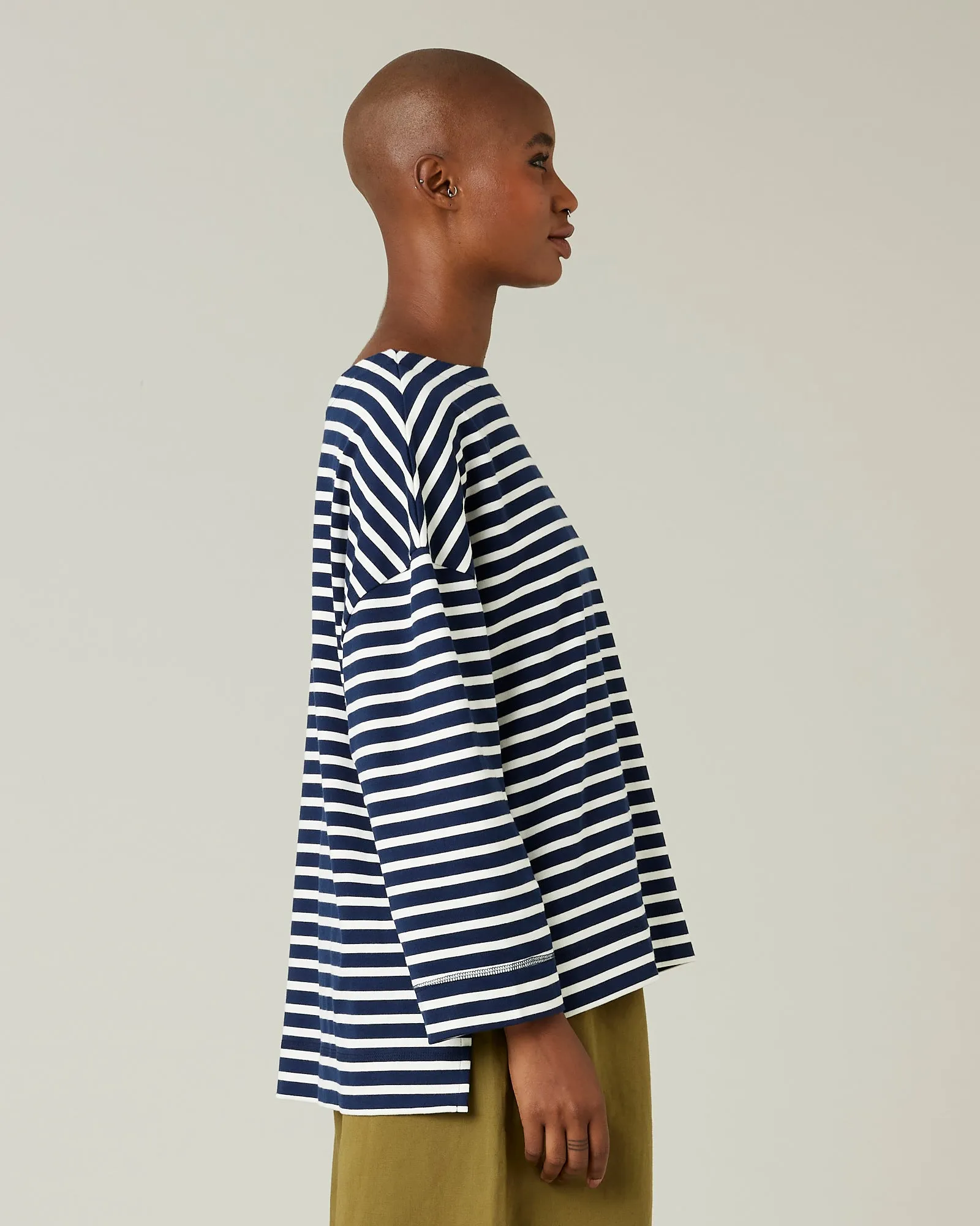 Breton Top Navy & Ecru Stripe sold by Beyond Nine product image thumbnail 4