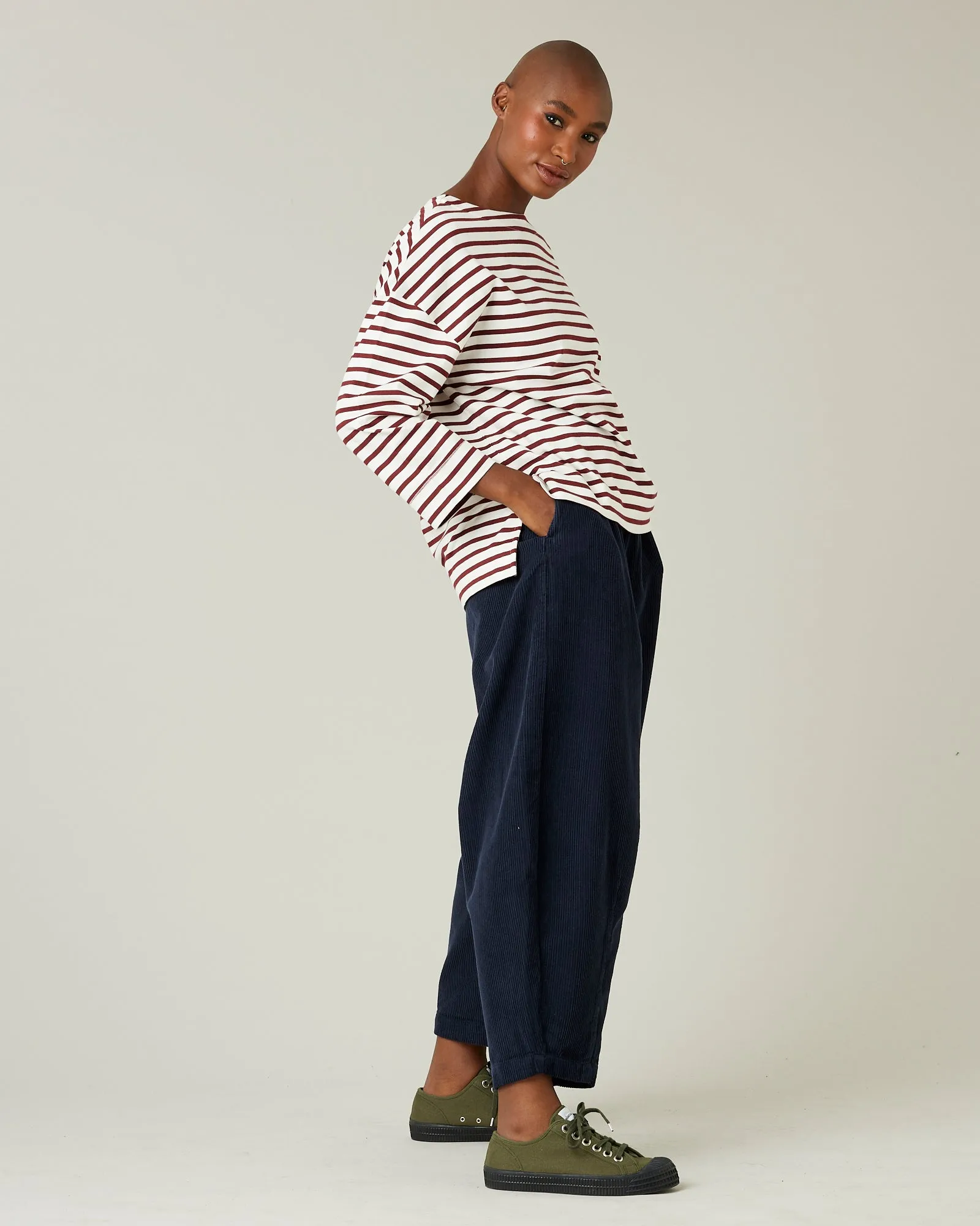 Breton Top Cherry & Ecru Stripe sold by Beyond Nine product image thumbnail 5