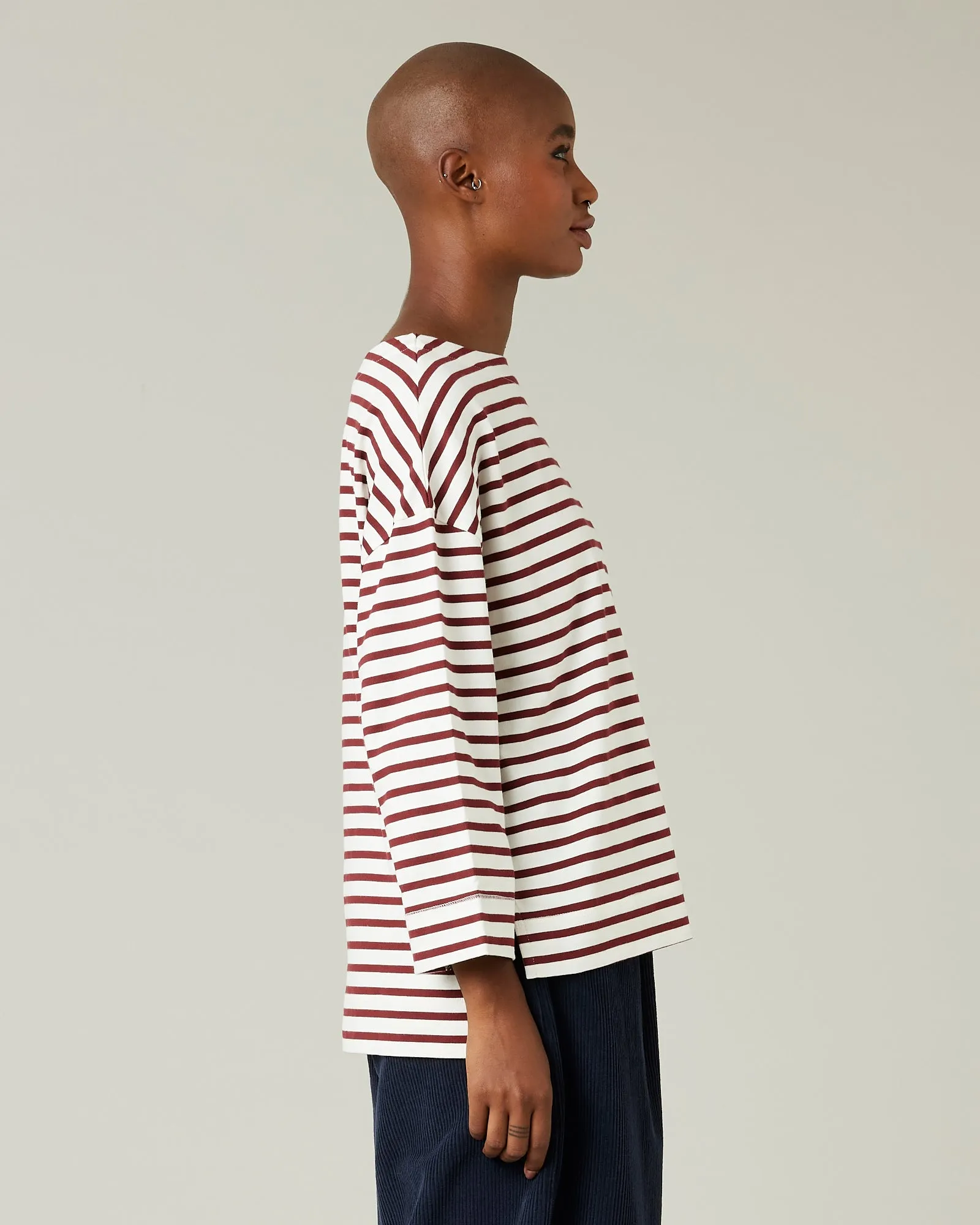 Breton Top Cherry & Ecru Stripe sold by Beyond Nine product image thumbnail 4