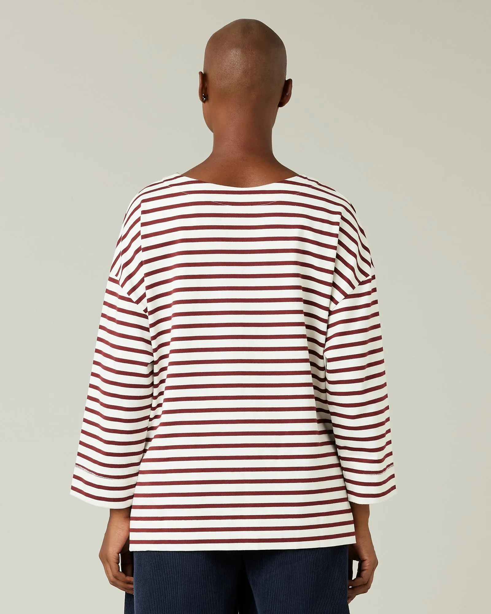 Breton Top Cherry & Ecru Stripe sold by Beyond Nine product image thumbnail 3