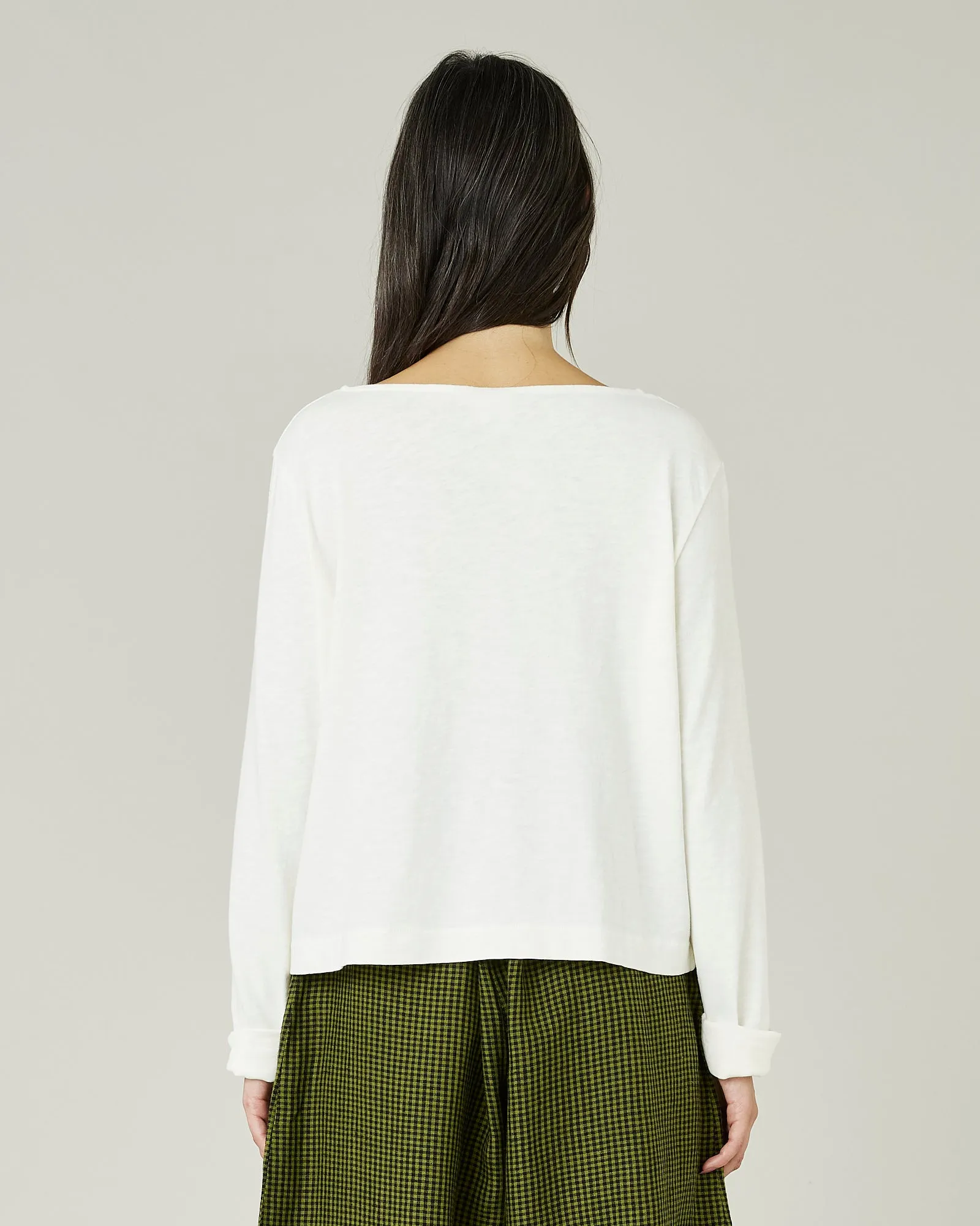 Boat Neck Top Ecru sold by Beyond Nine product image thumbnail 3