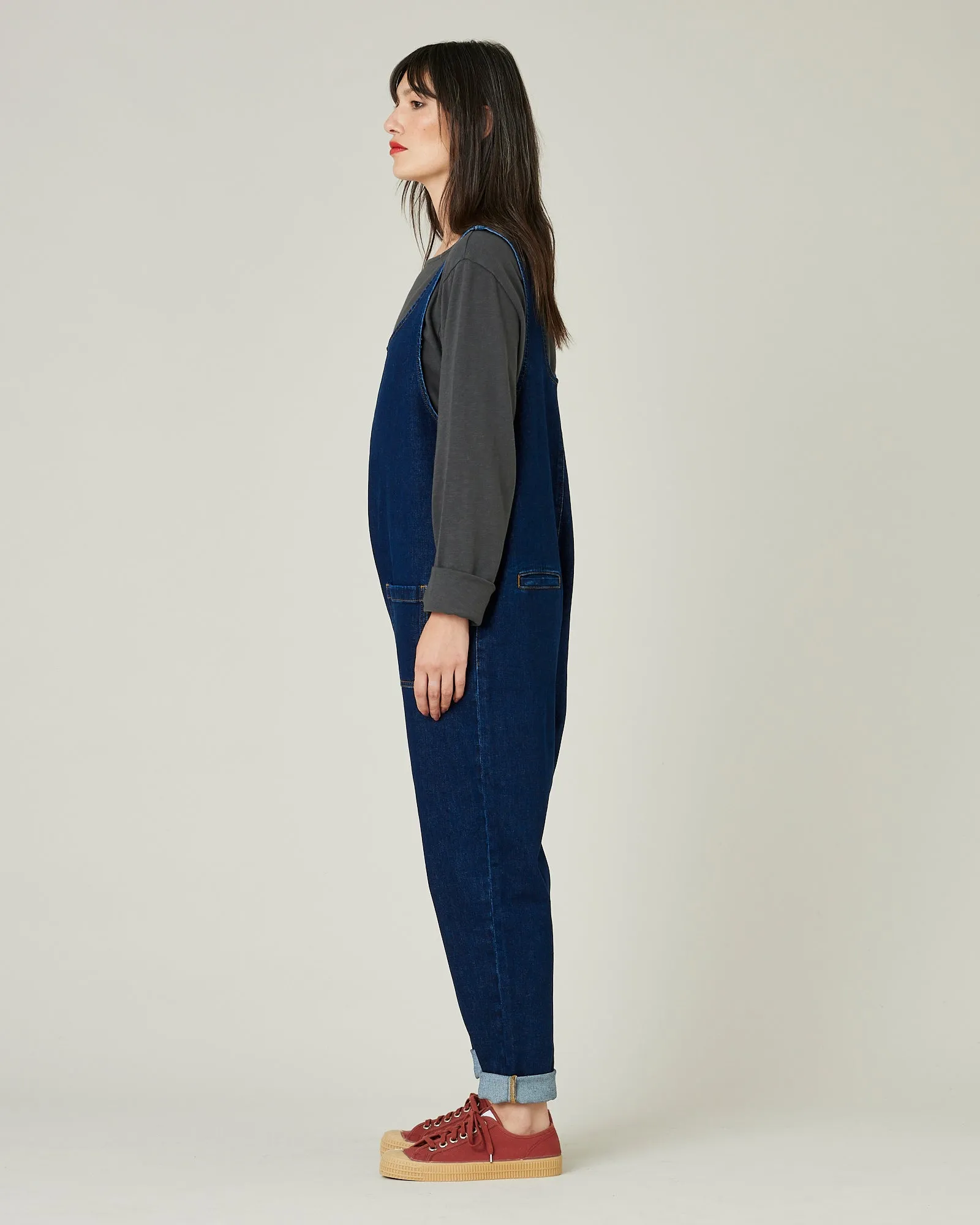 Lola Dark Wash Denim Jumpsuit sold by Beyond Nine product image thumbnail 2