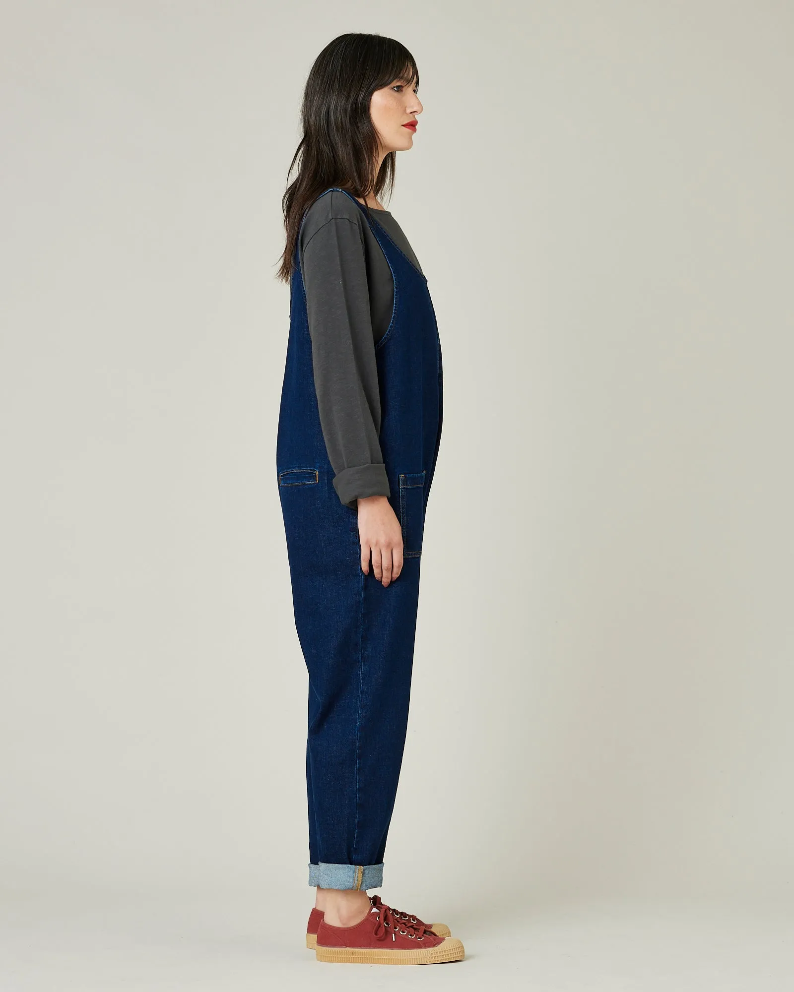 Lola Dark Wash Denim Jumpsuit sold by Beyond Nine product image thumbnail 4
