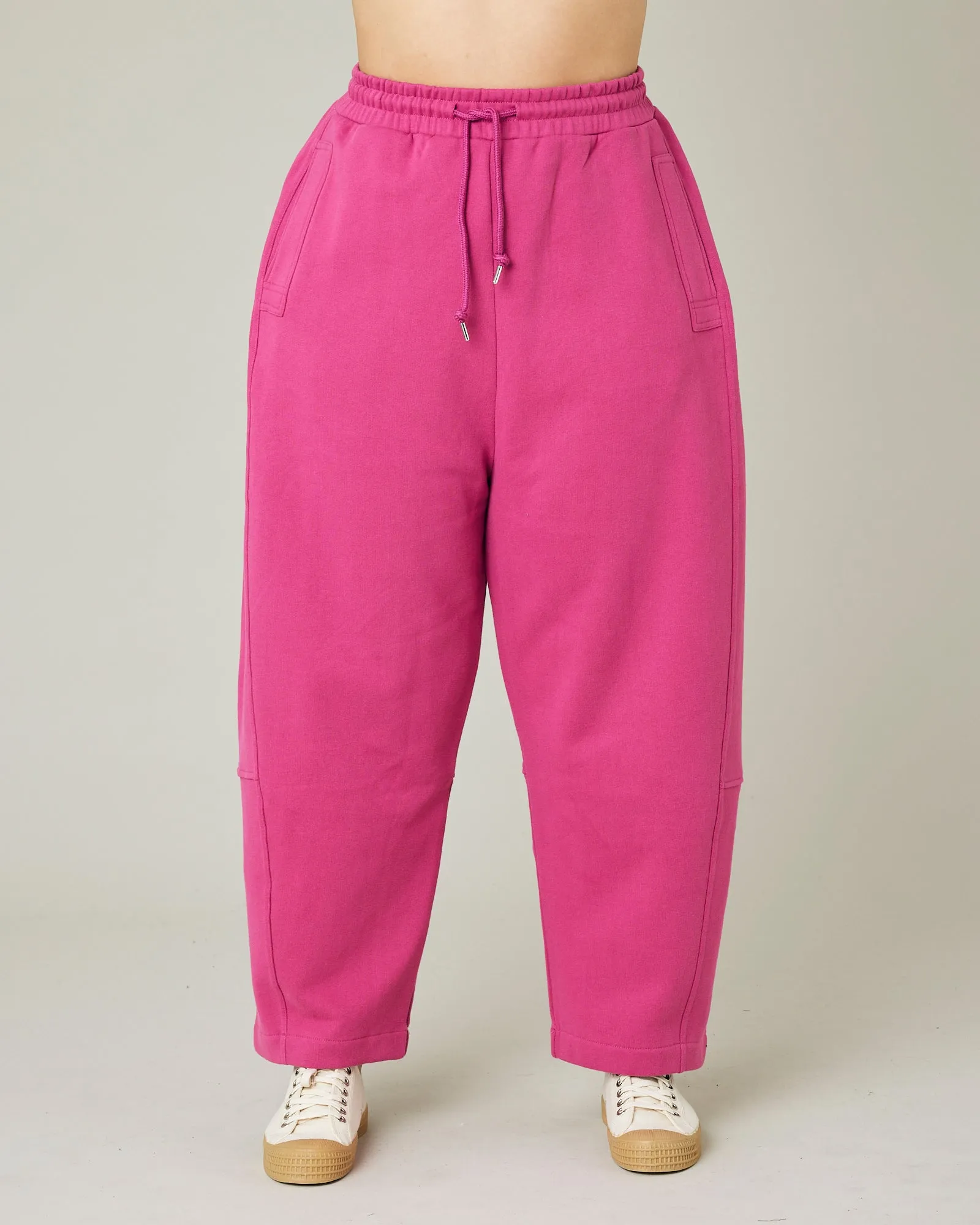 Madi Cactus Rose Organic Cotton Jersey Trousers sold by Beyond Nine