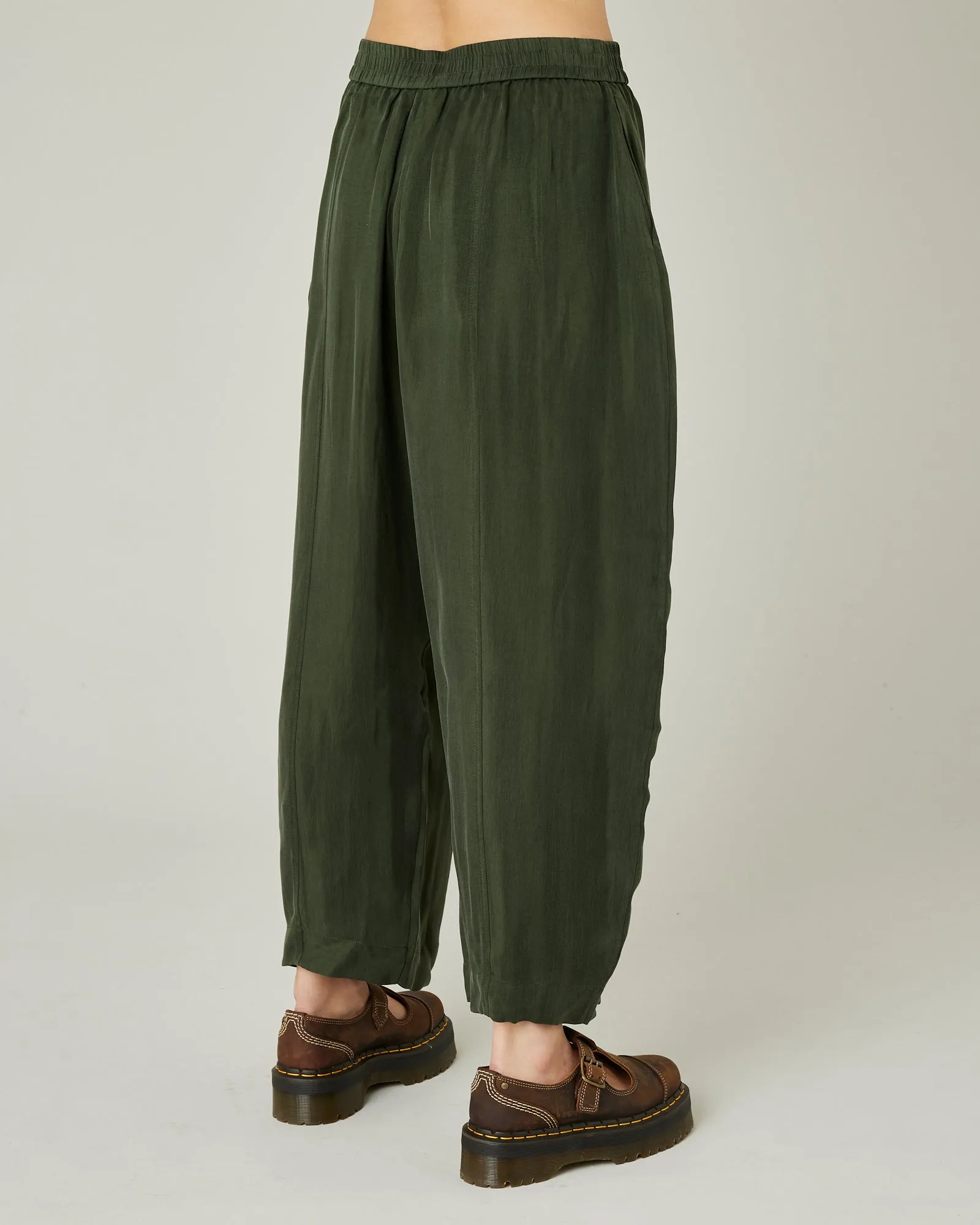 Mabel Dark Khaki Cupro Trousers sold by Beyond Nine product image thumbnail 4