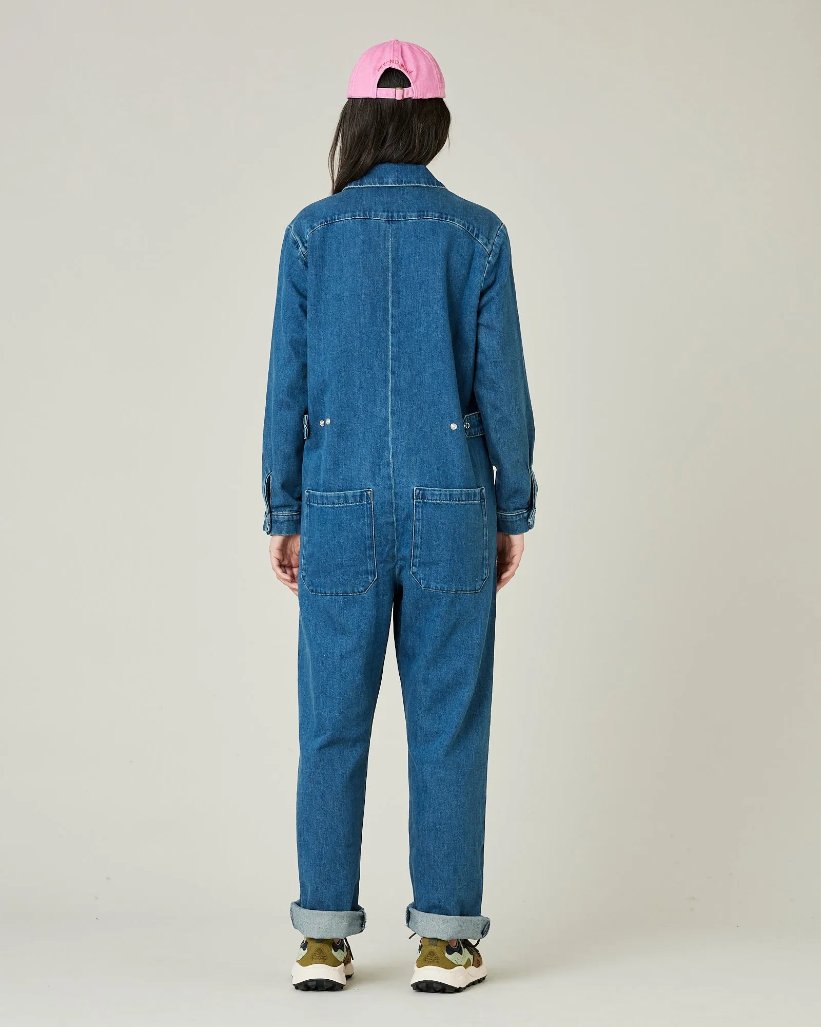 Denim Coverall - Mid Wash Blue sold by Beyond Nine product image thumbnail 3