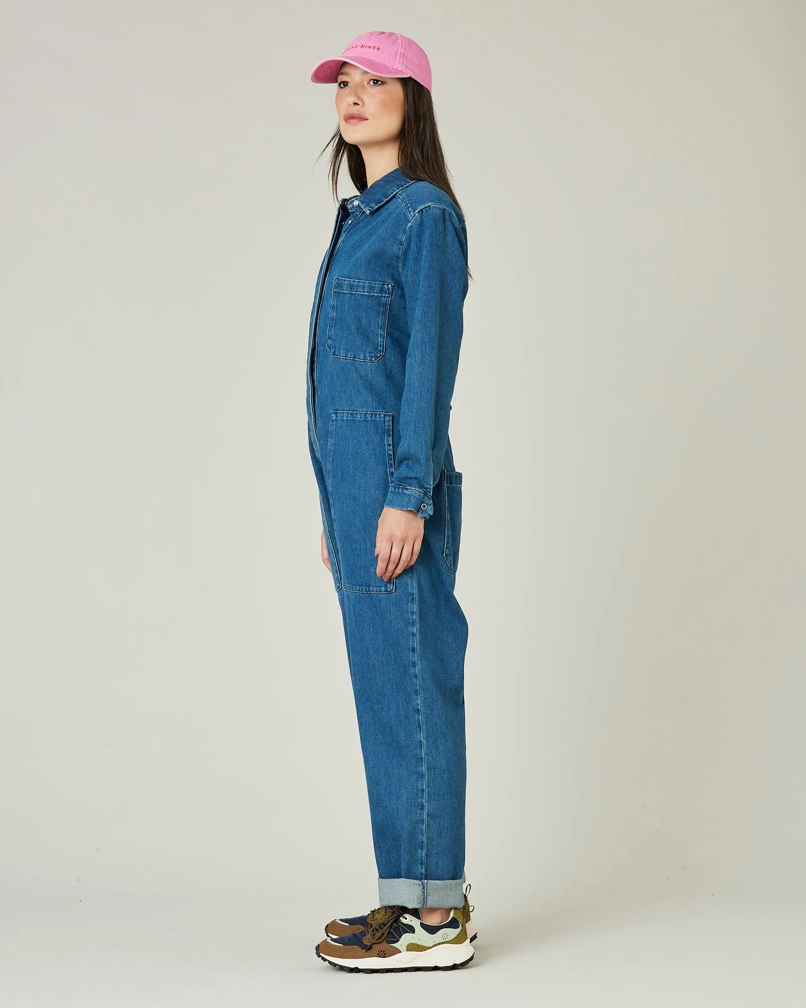Denim Coverall - Mid Wash Blue sold by Beyond Nine product image thumbnail 2