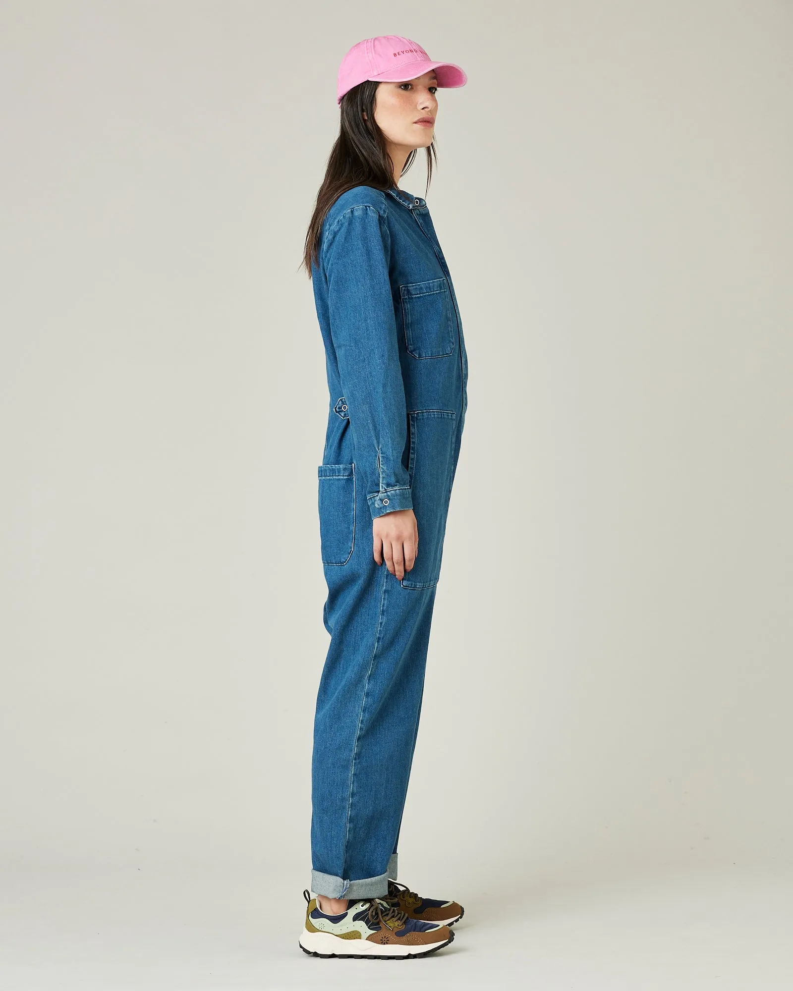 Denim Coverall - Mid Wash Blue sold by Beyond Nine product image thumbnail 4
