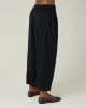 Mabel Black Self Leopard Cupro Trousers sold by Beyond Nine