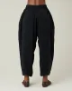 Mabel Black Self Leopard Cupro Trousers sold by Beyond Nine