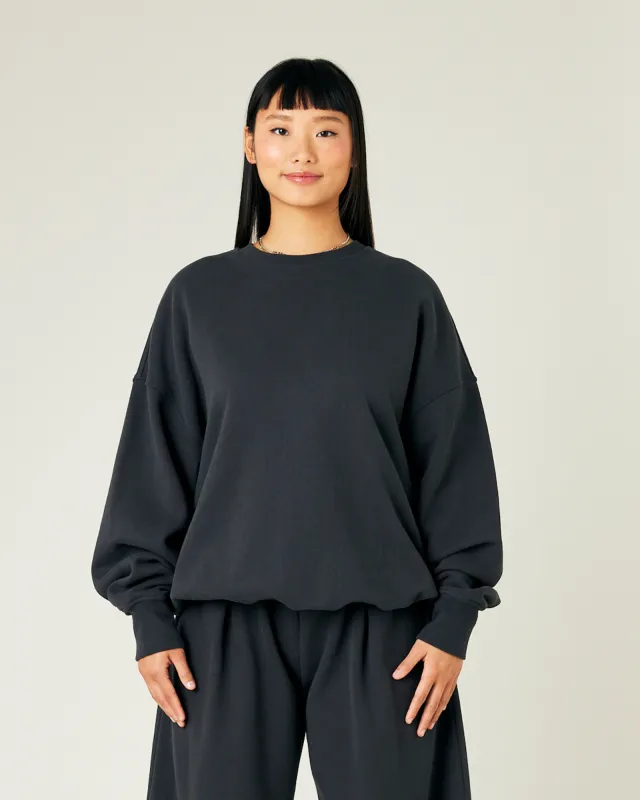 Riley Slate Organic Cotton Jumper sold by Beyond Nine