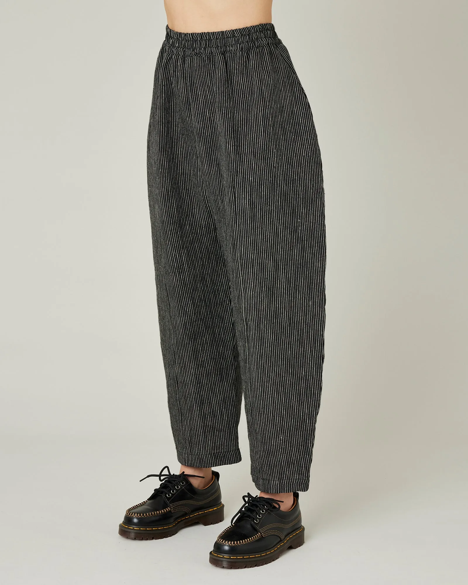 Mabel Black & Ecru Pencil Stripe Linen Trousers sold by Beyond Nine product image thumbnail 2