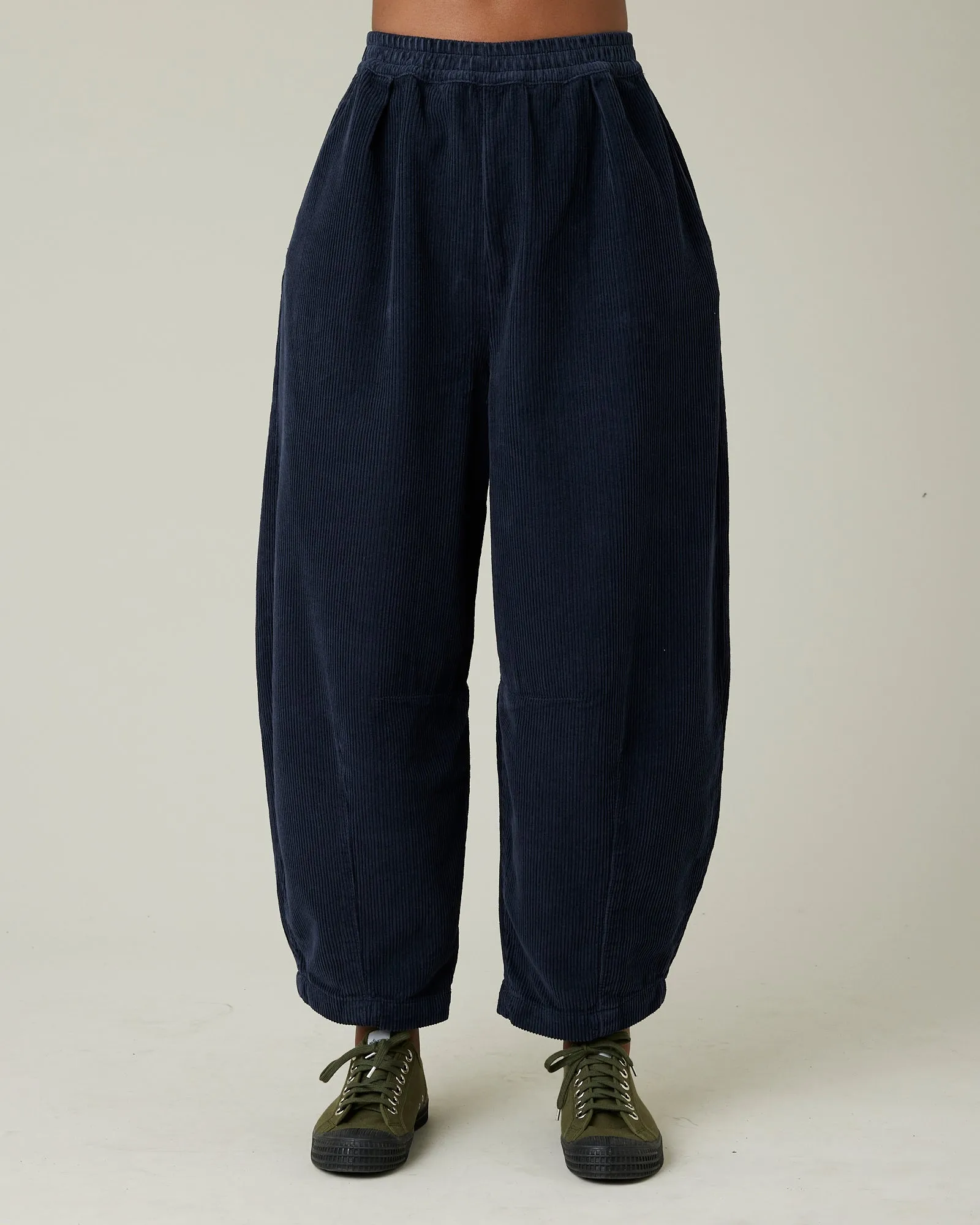 Daisy Navy Cord Trousers sold by Beyond Nine