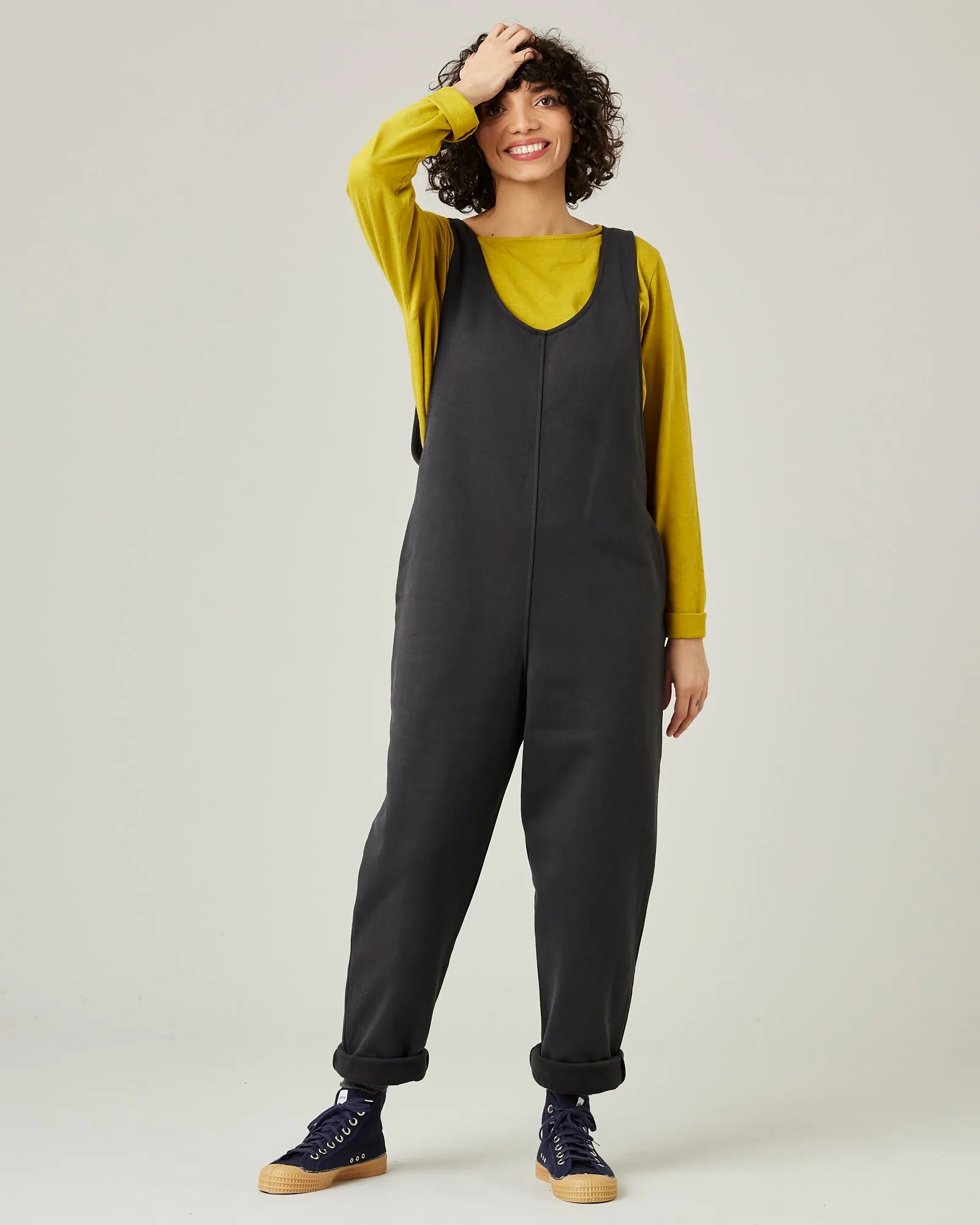 Laura Slate Cotton Jersey Jumpsuit sold by Beyond Nine product image thumbnail 5