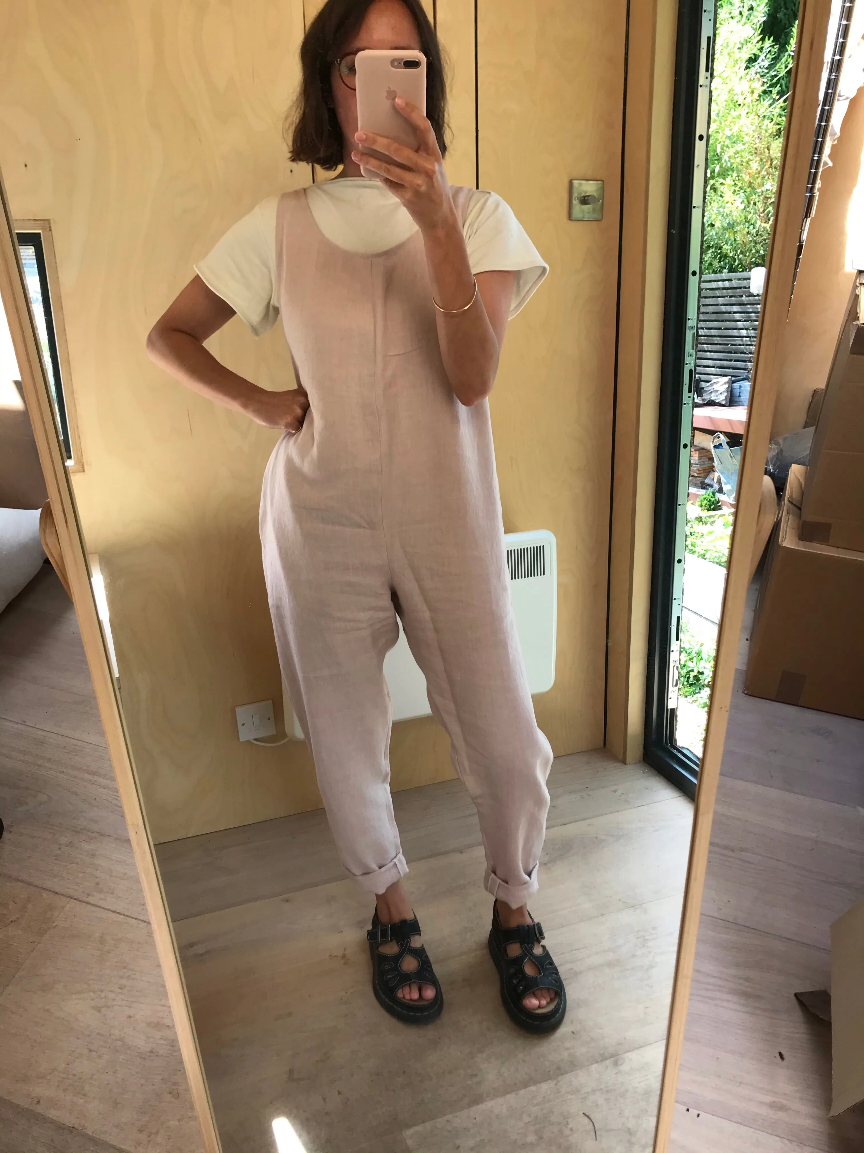 Linen Laura Jumpsuit - Rose sold by Beyond Nine product image thumbnail 4