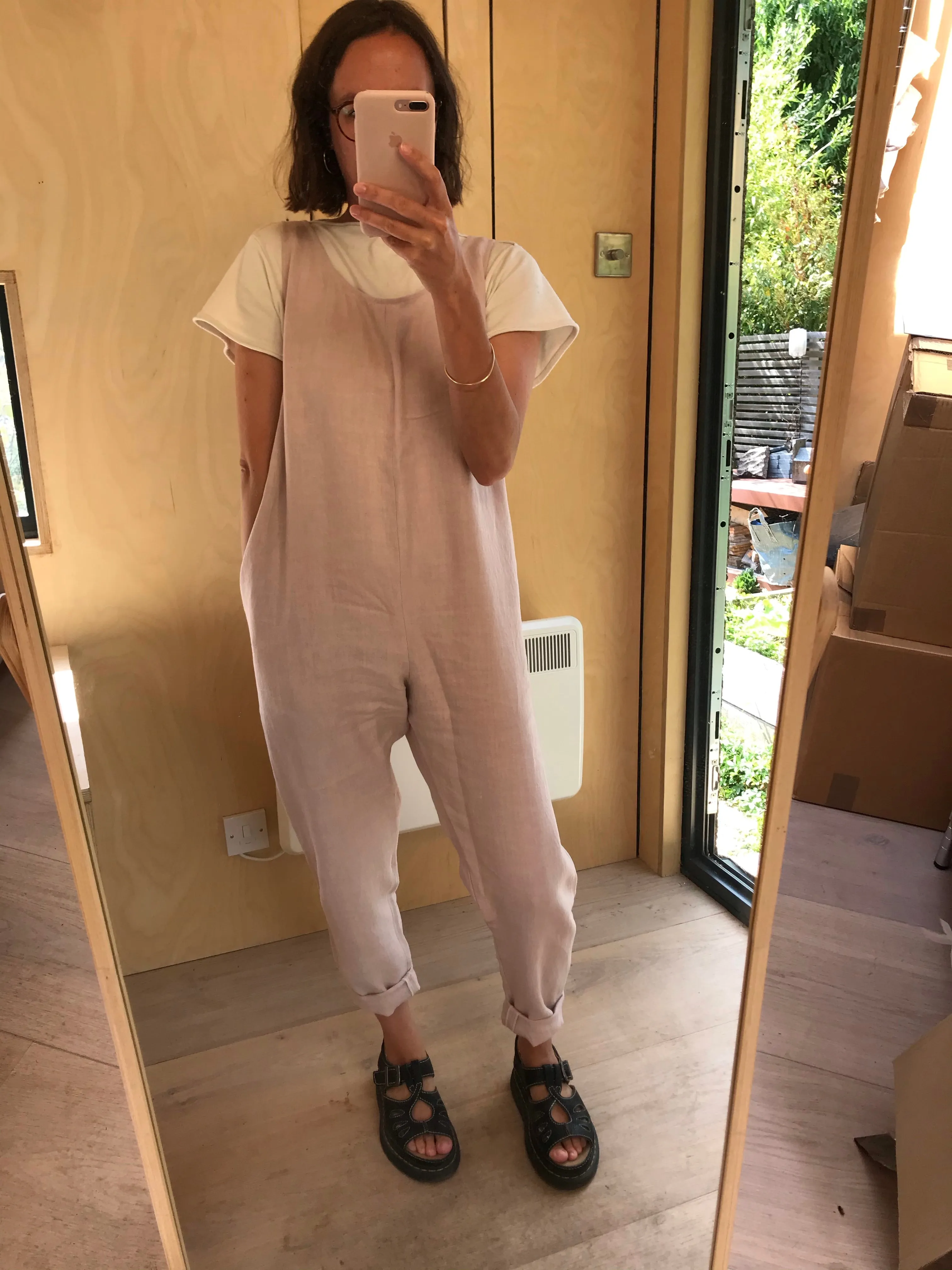 Linen Laura Jumpsuit - Rose sold by Beyond Nine product image thumbnail 2