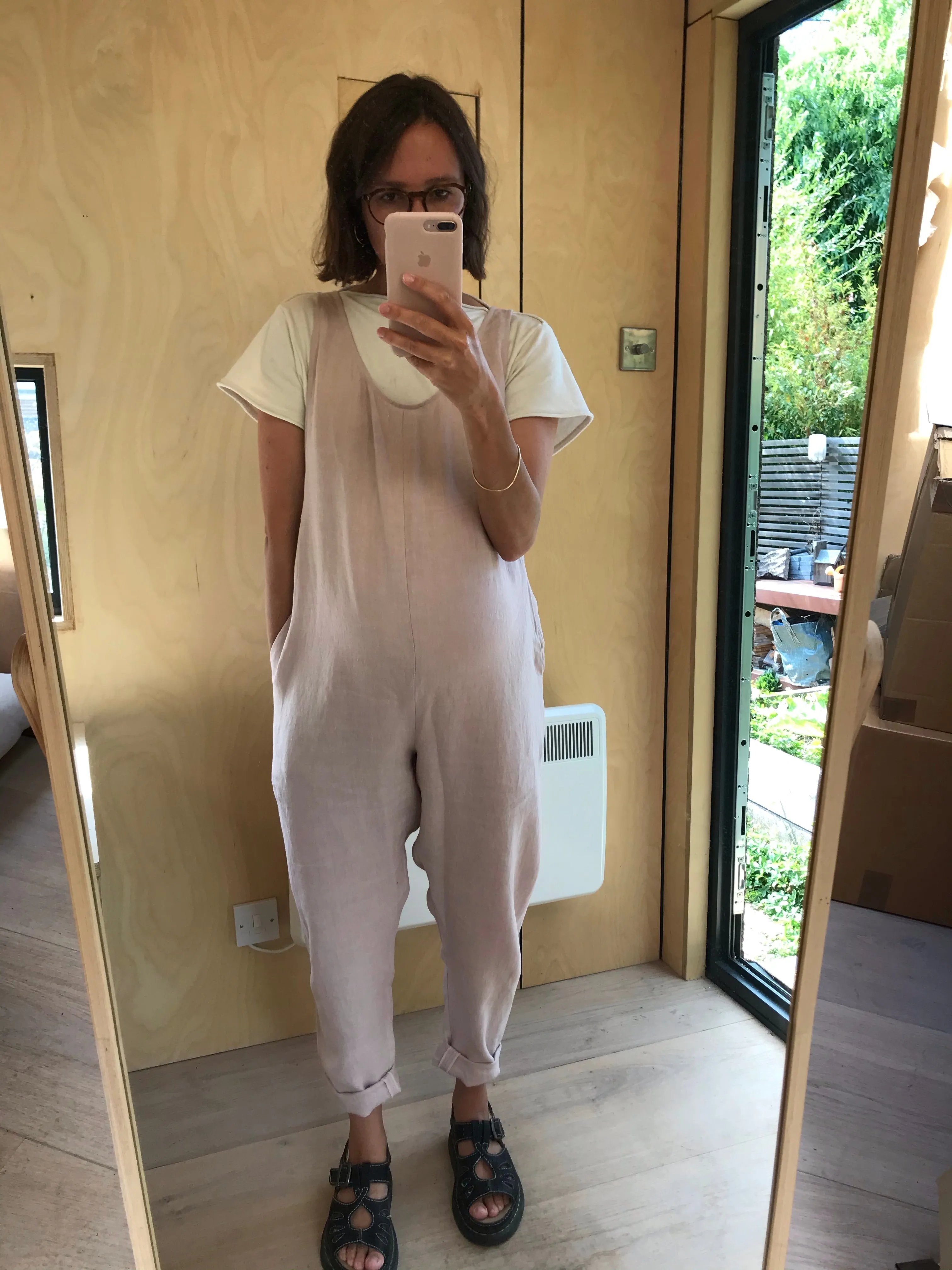 Linen Laura Jumpsuit - Rose sold by Beyond Nine product image thumbnail 3