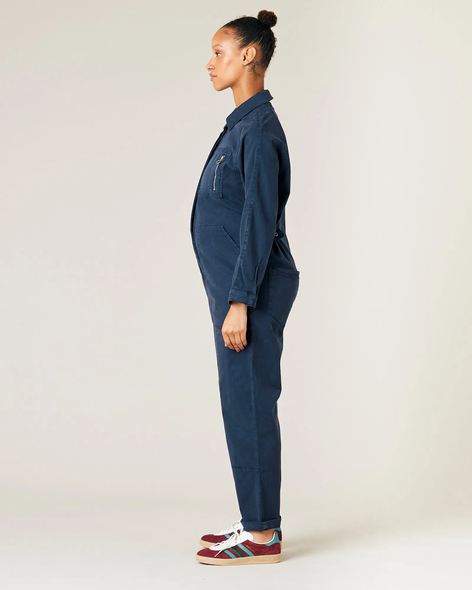 Hallie Navy Cotton Coverall sold by Beyond Nine product image thumbnail 4