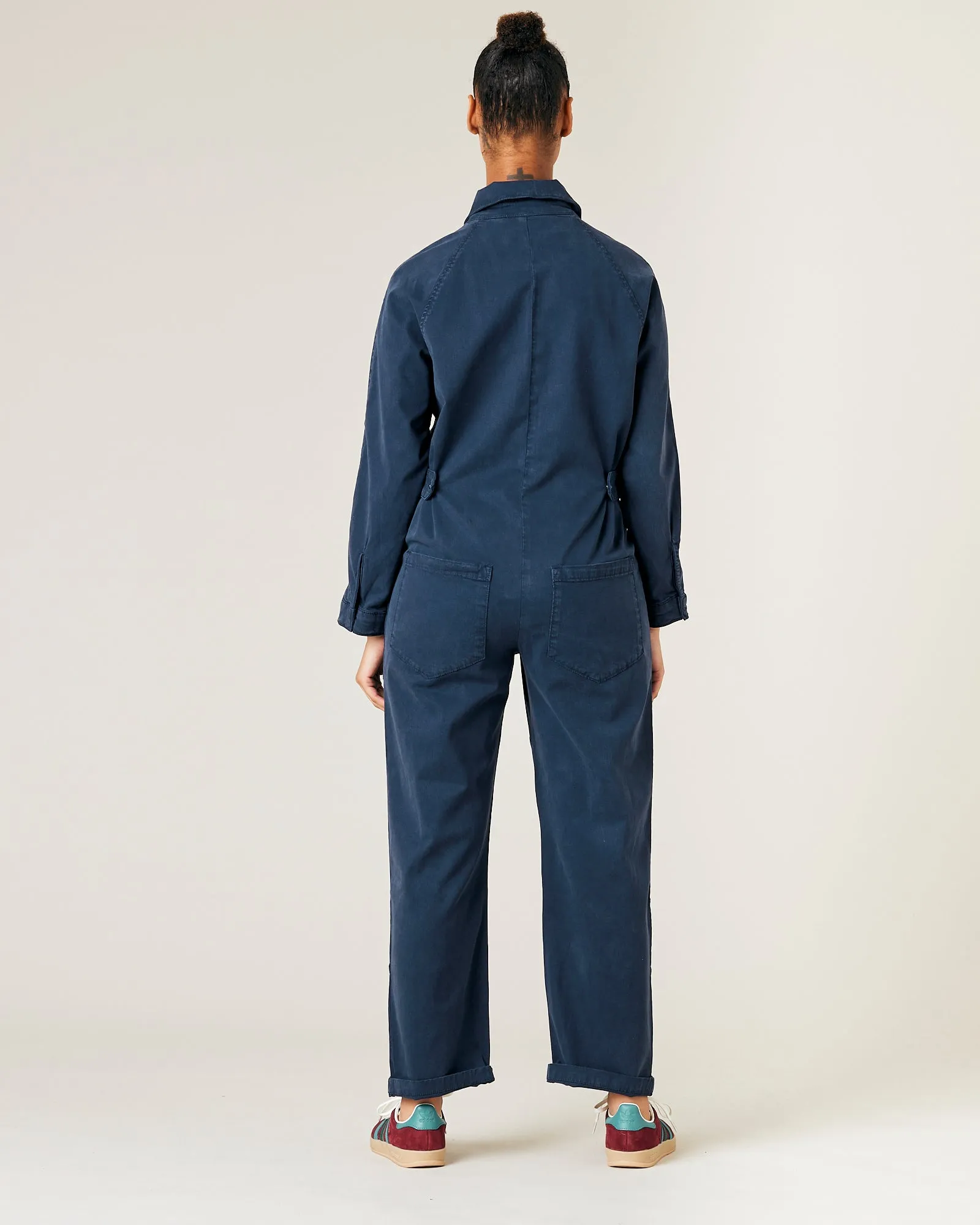 Hallie Navy Cotton Coverall sold by Beyond Nine product image thumbnail 5