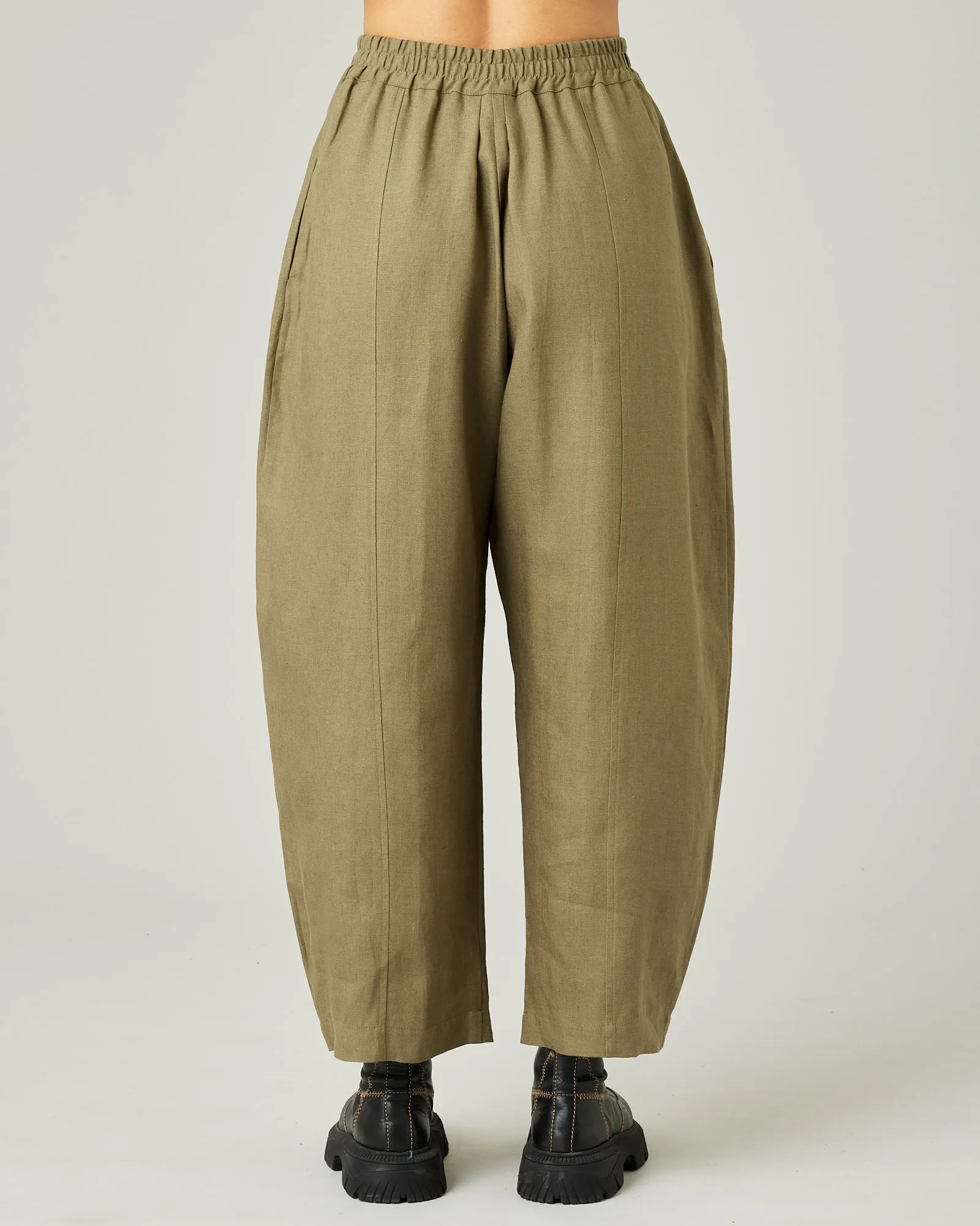 Mabel - Khaki Linen Trousers sold by Beyond Nine product image thumbnail 3