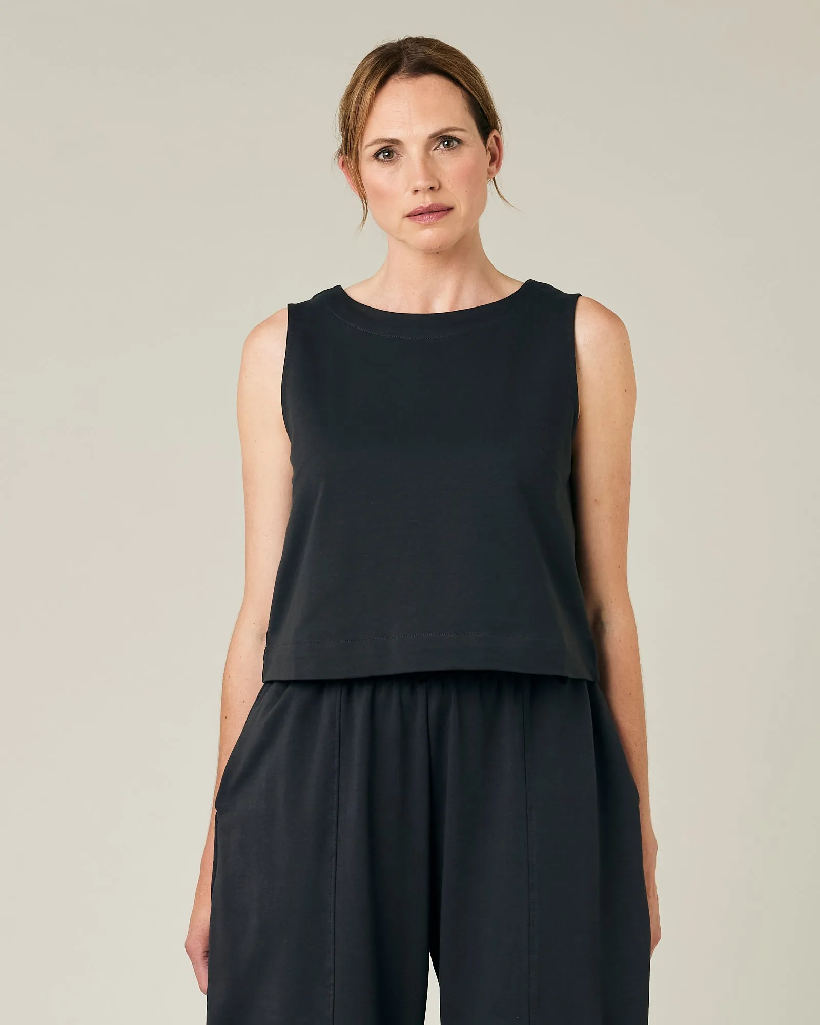 Esme Slate Jersey Top sold by Beyond Nine