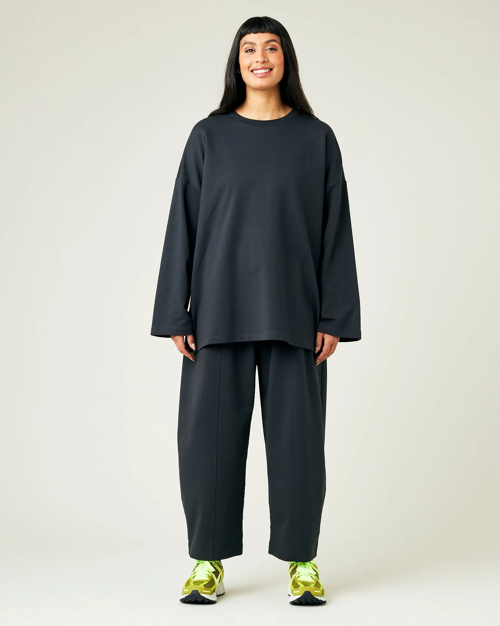 Mabel Slate Jersey Trousers sold by Beyond Nine product image thumbnail 5