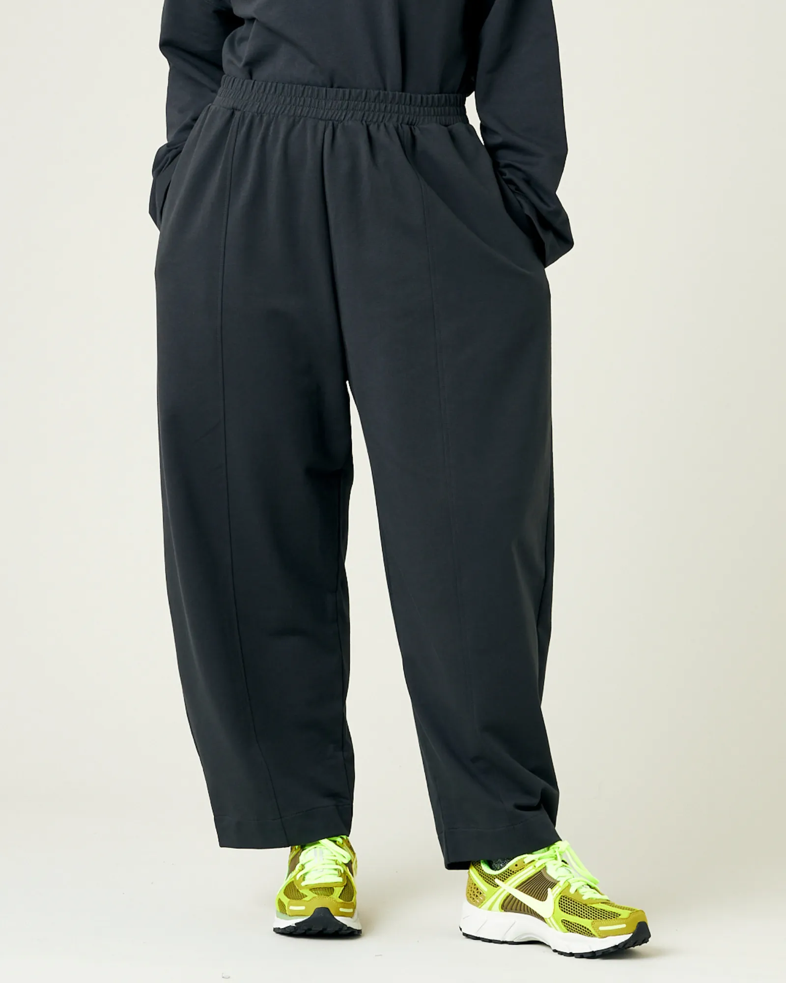 Mabel Slate Jersey Trousers sold by Beyond Nine