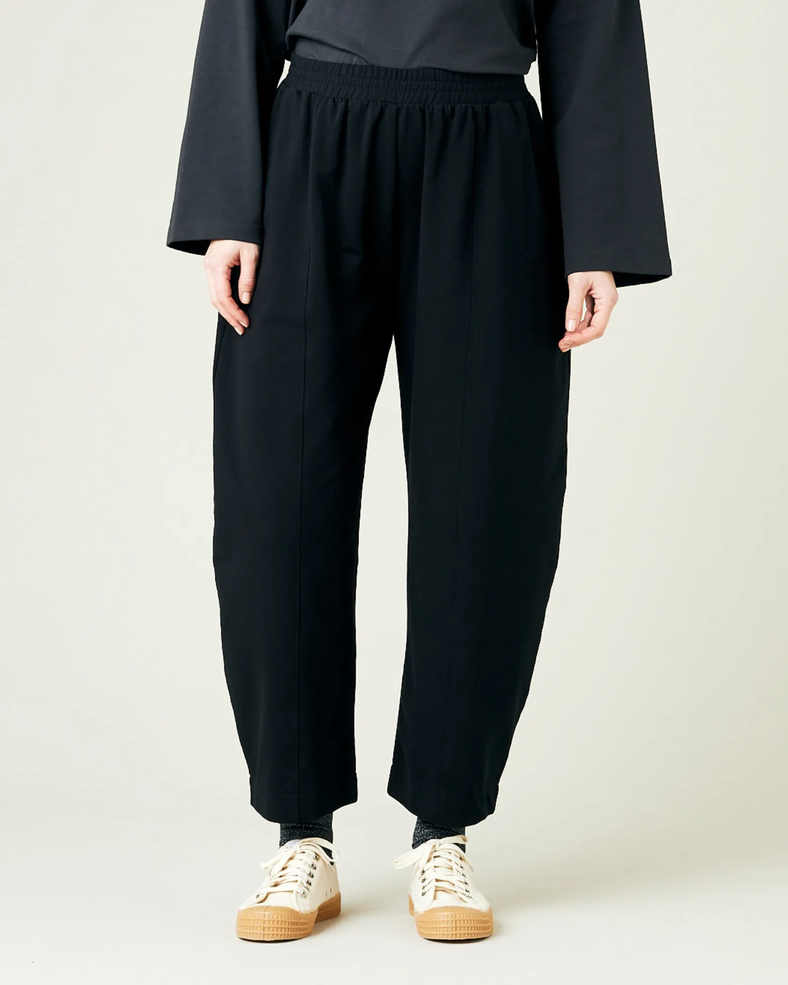Mabel Black Jersey Trousers sold by Beyond Nine