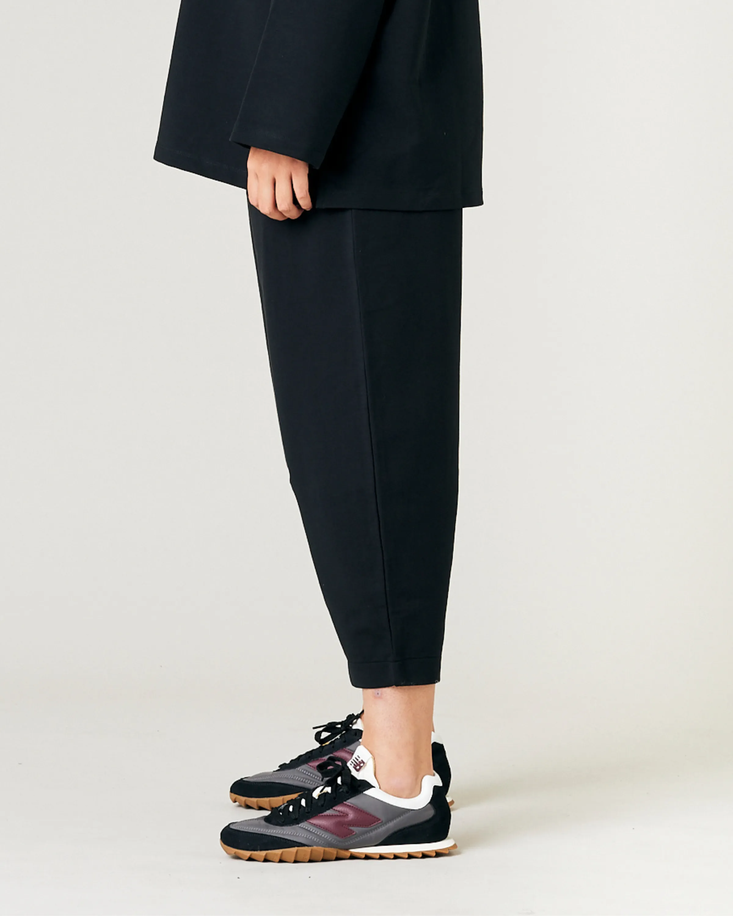 Huxley Black Cotton Jersey Trousers sold by Beyond Nine product image thumbnail 2