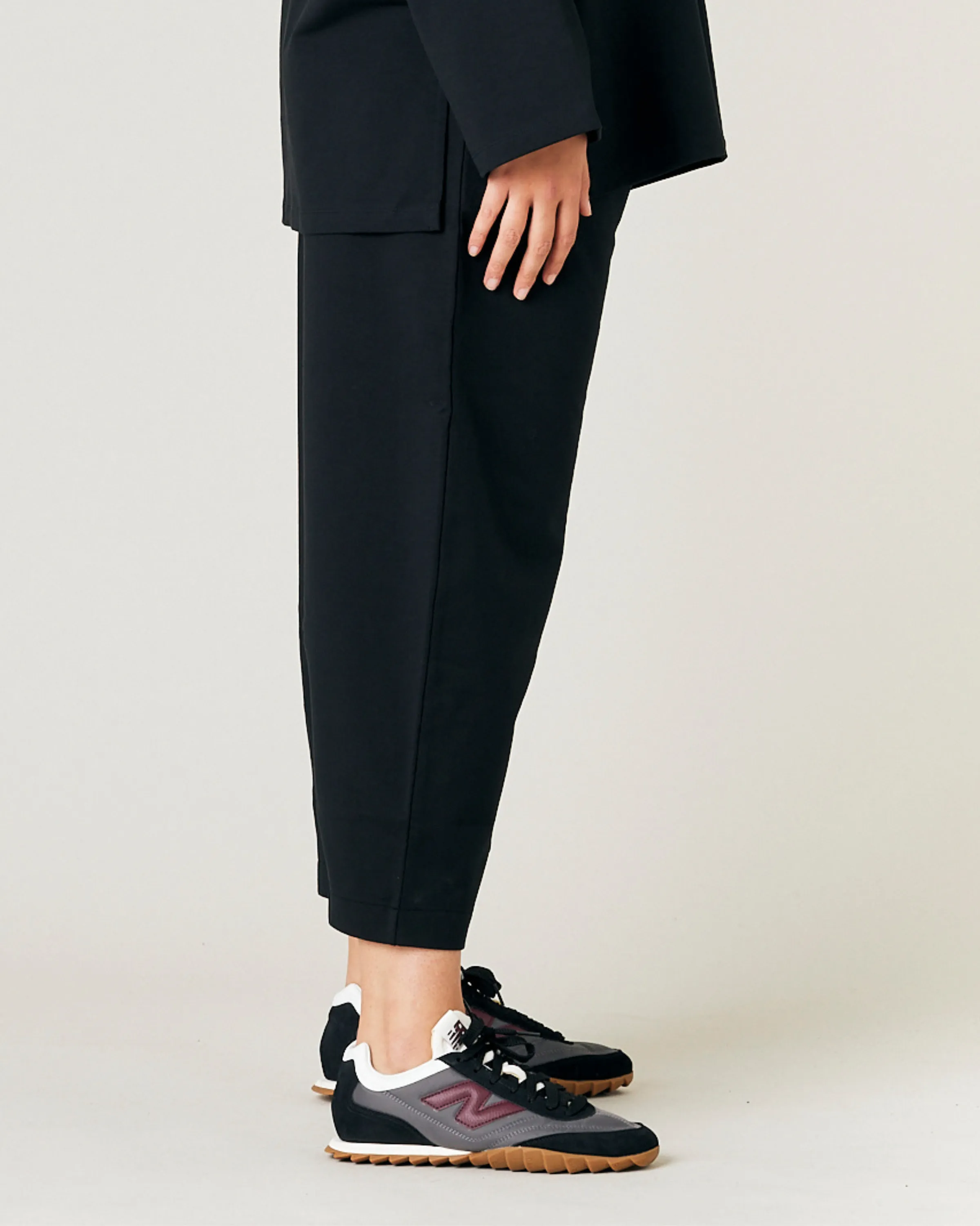 Huxley Black Cotton Jersey Trousers sold by Beyond Nine product image thumbnail 4