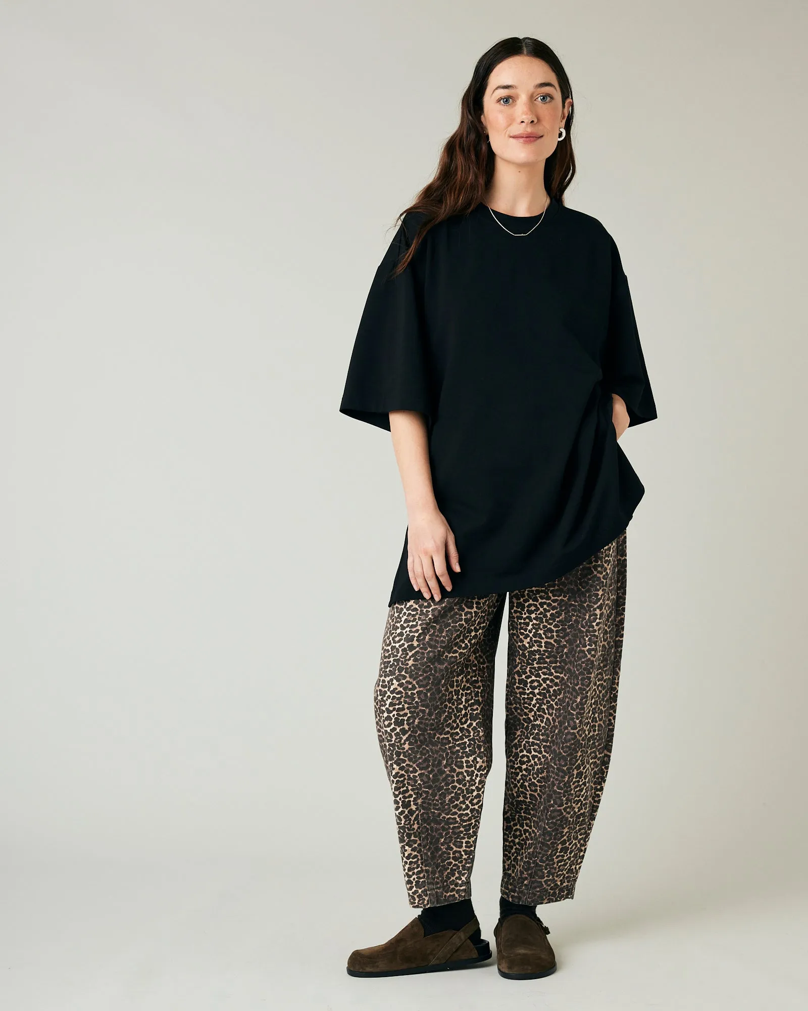 Jude Black Cotton Jersey Short Drop Sleeve Top sold by Beyond Nine product image thumbnail 5