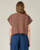 Polly Biscuit Stripe Linen Top sold by Beyond Nine