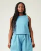 Esme Light Wash Denim Chambray Top sold by Beyond Nine