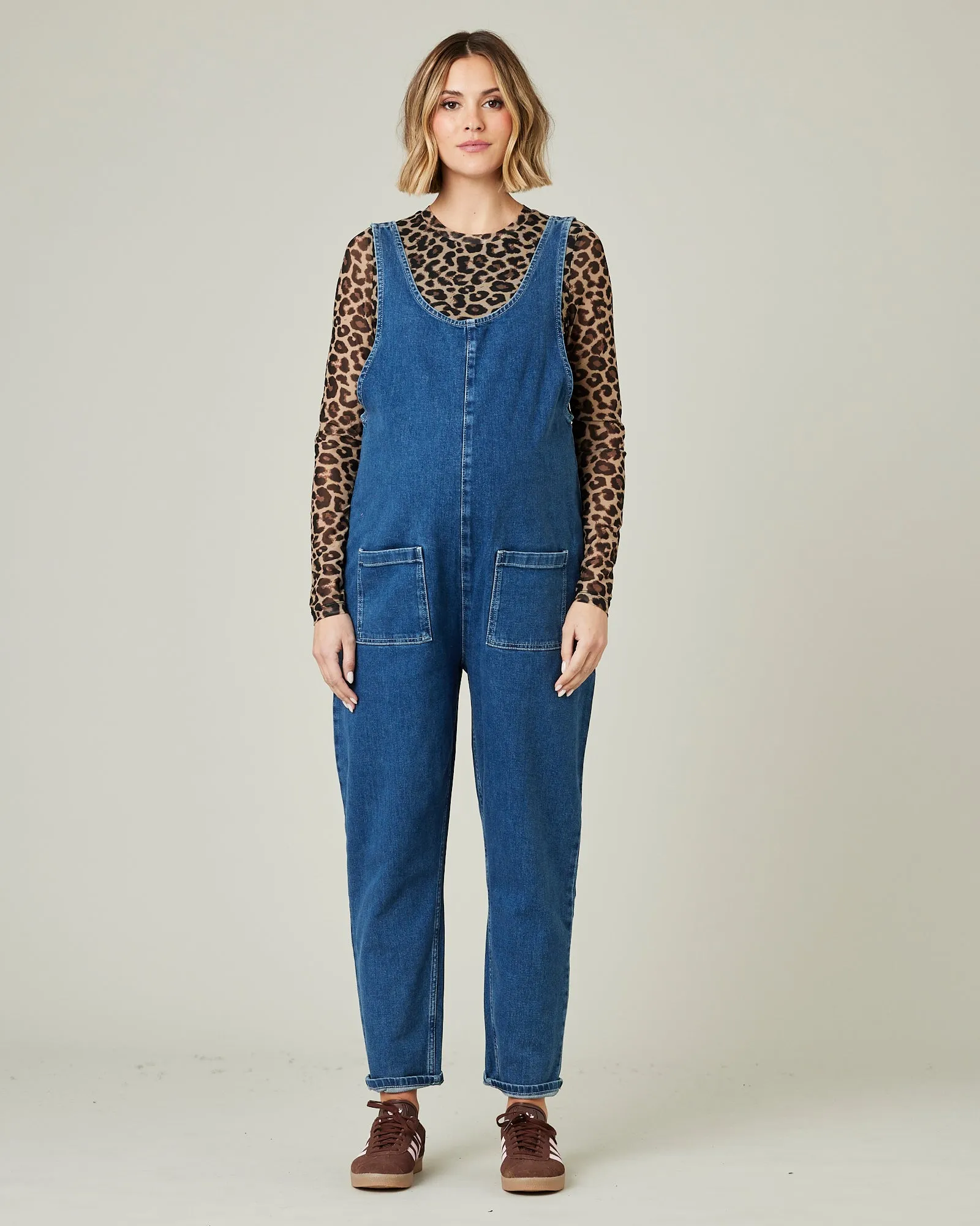 Lola Mid Blue Denim Jumpsuit sold by Beyond Nine product image thumbnail 4