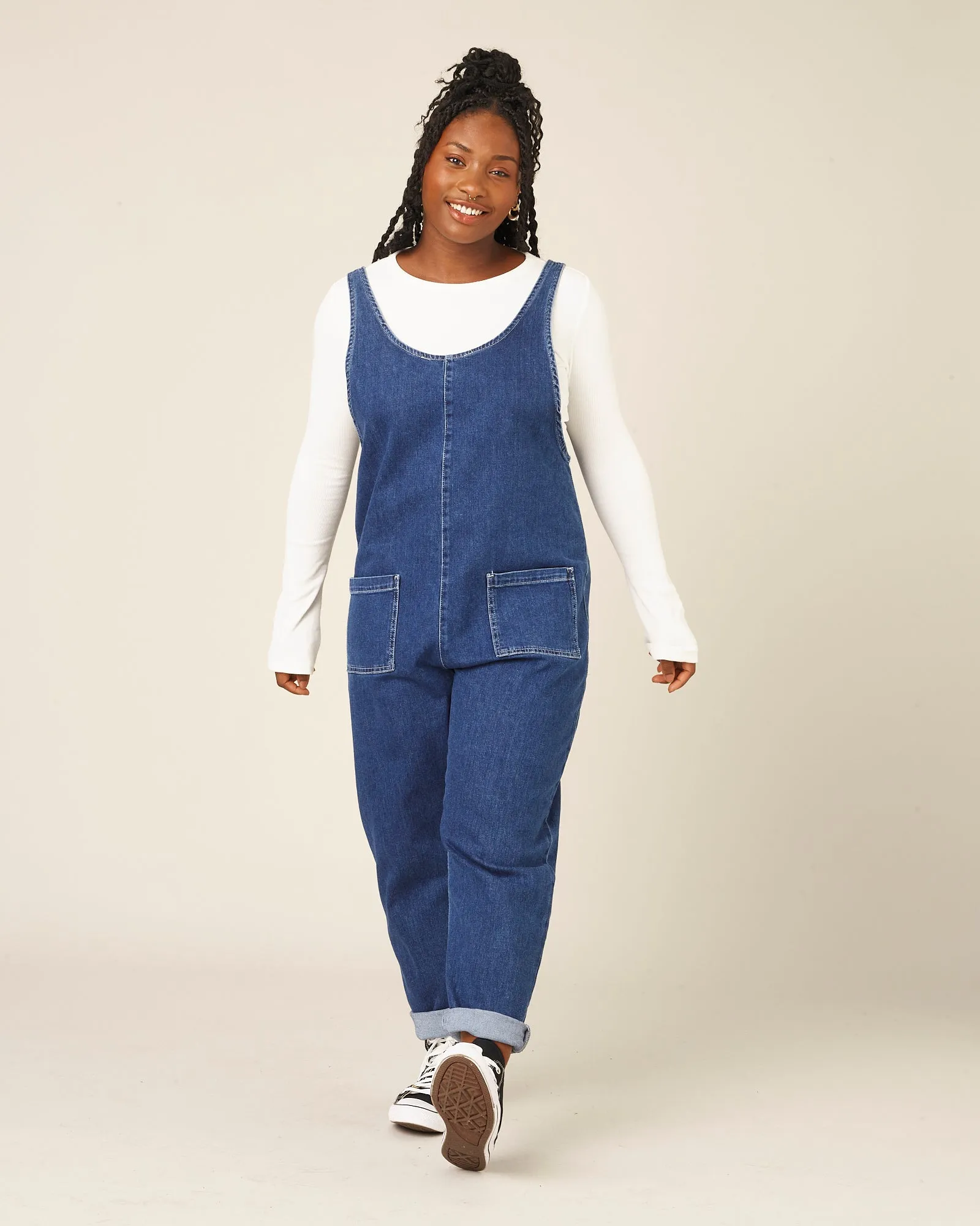 Lola Mid Blue Denim Jumpsuit sold by Beyond Nine product image thumbnail 3