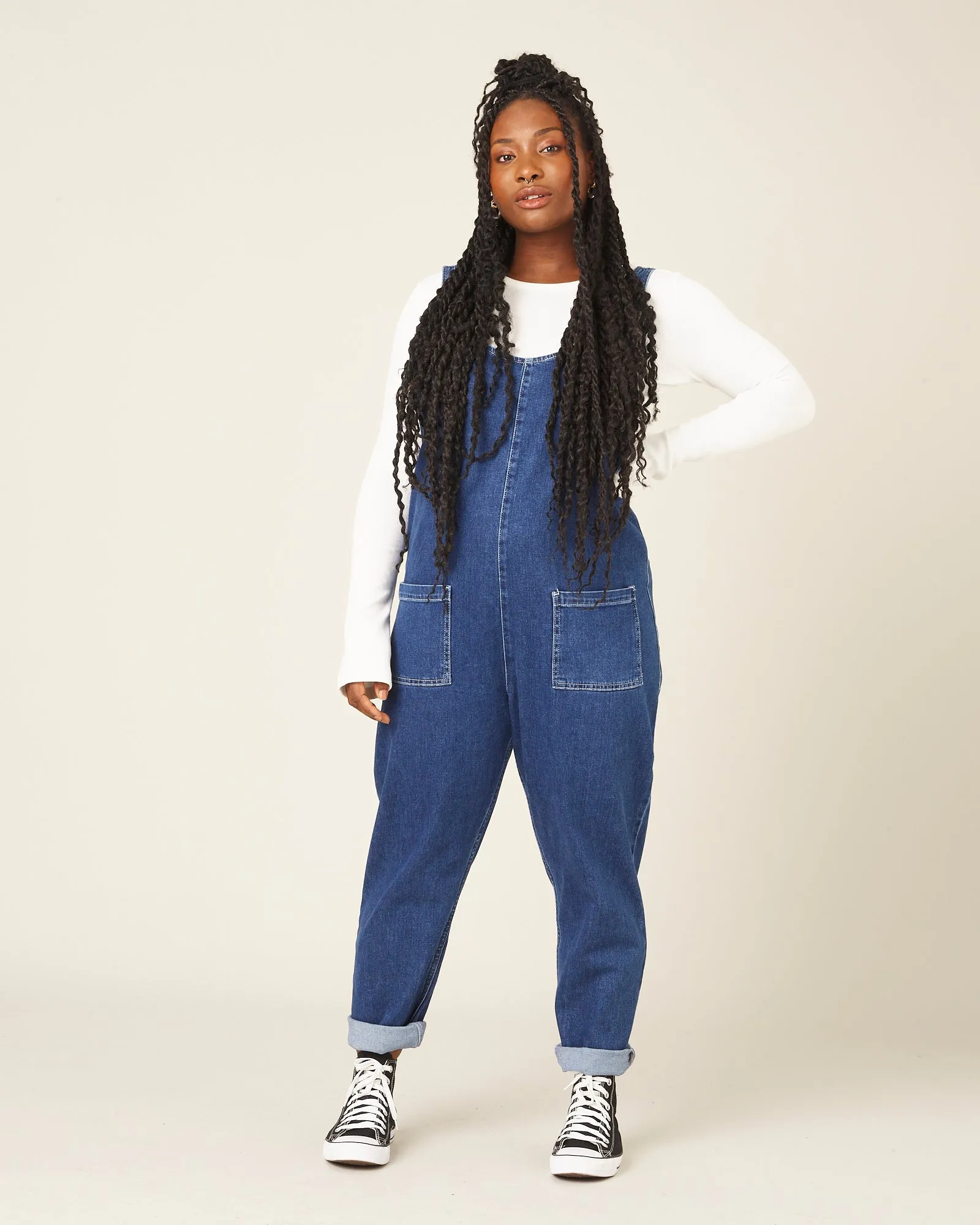 Lola Mid Blue Denim Jumpsuit sold by Beyond Nine product image thumbnail 2