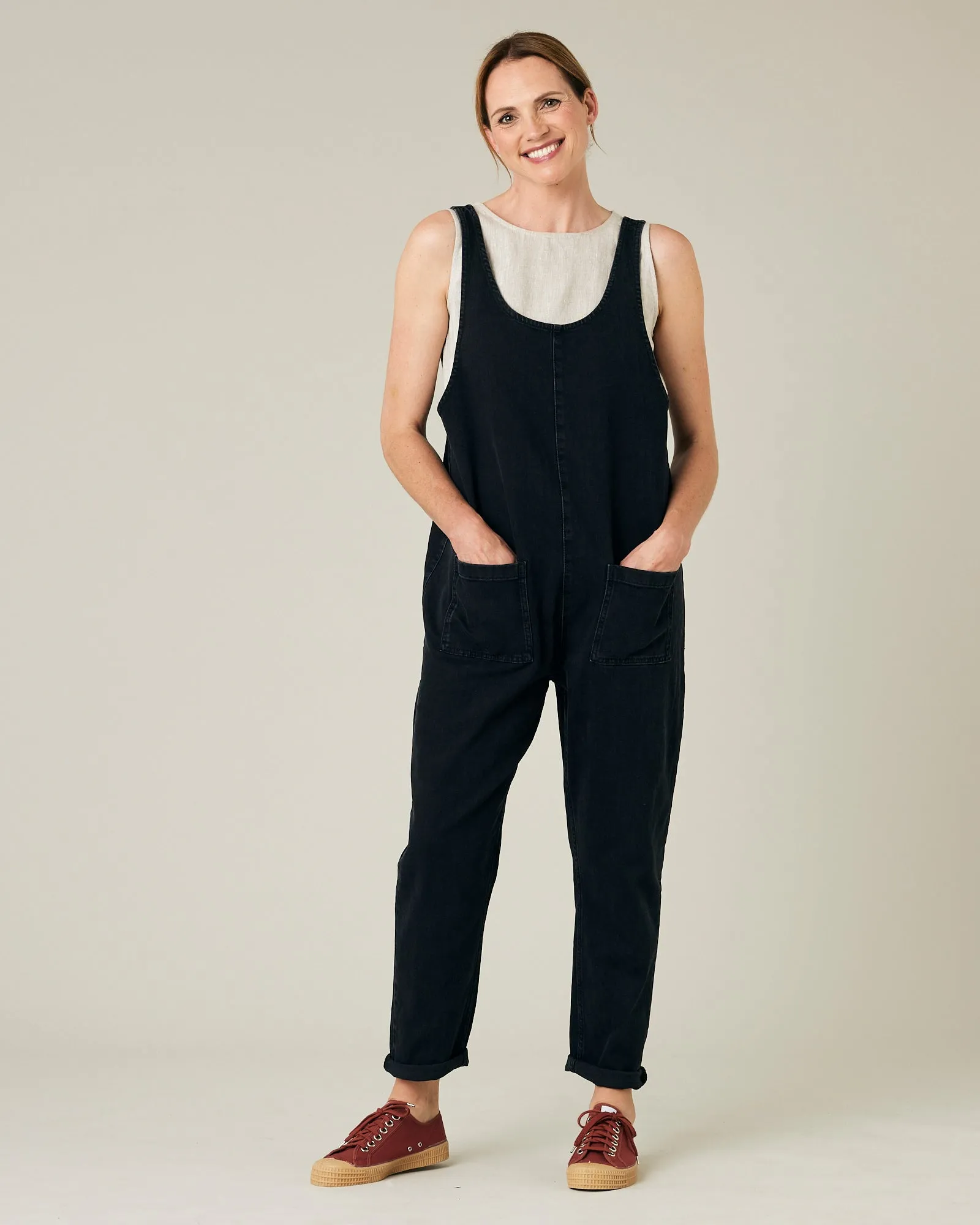 Lola Black Denim Jumpsuit sold by Beyond Nine product image thumbnail 5