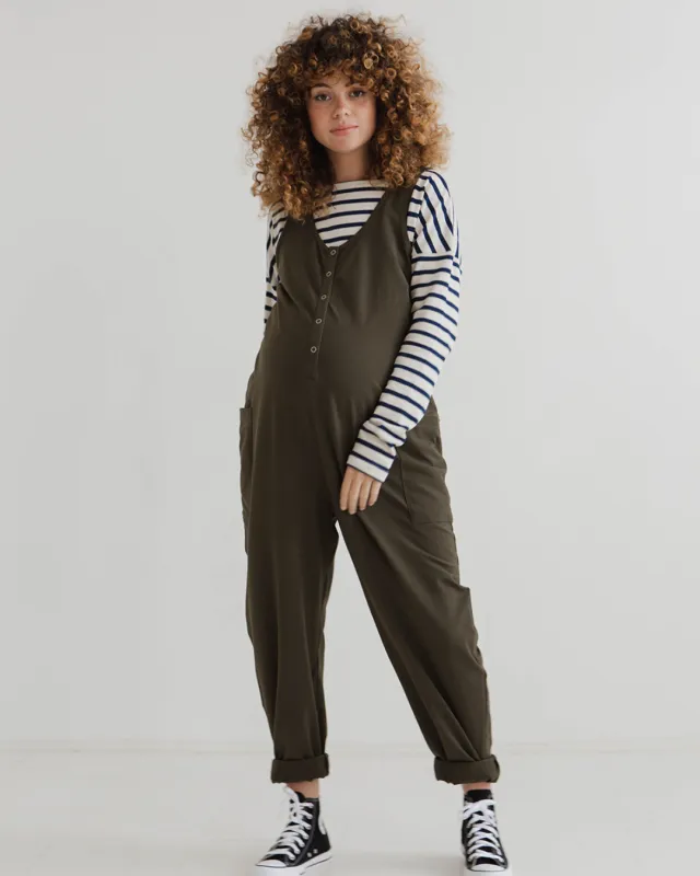 Poppy Jumpsuit - Olive sold by Beyond Nine