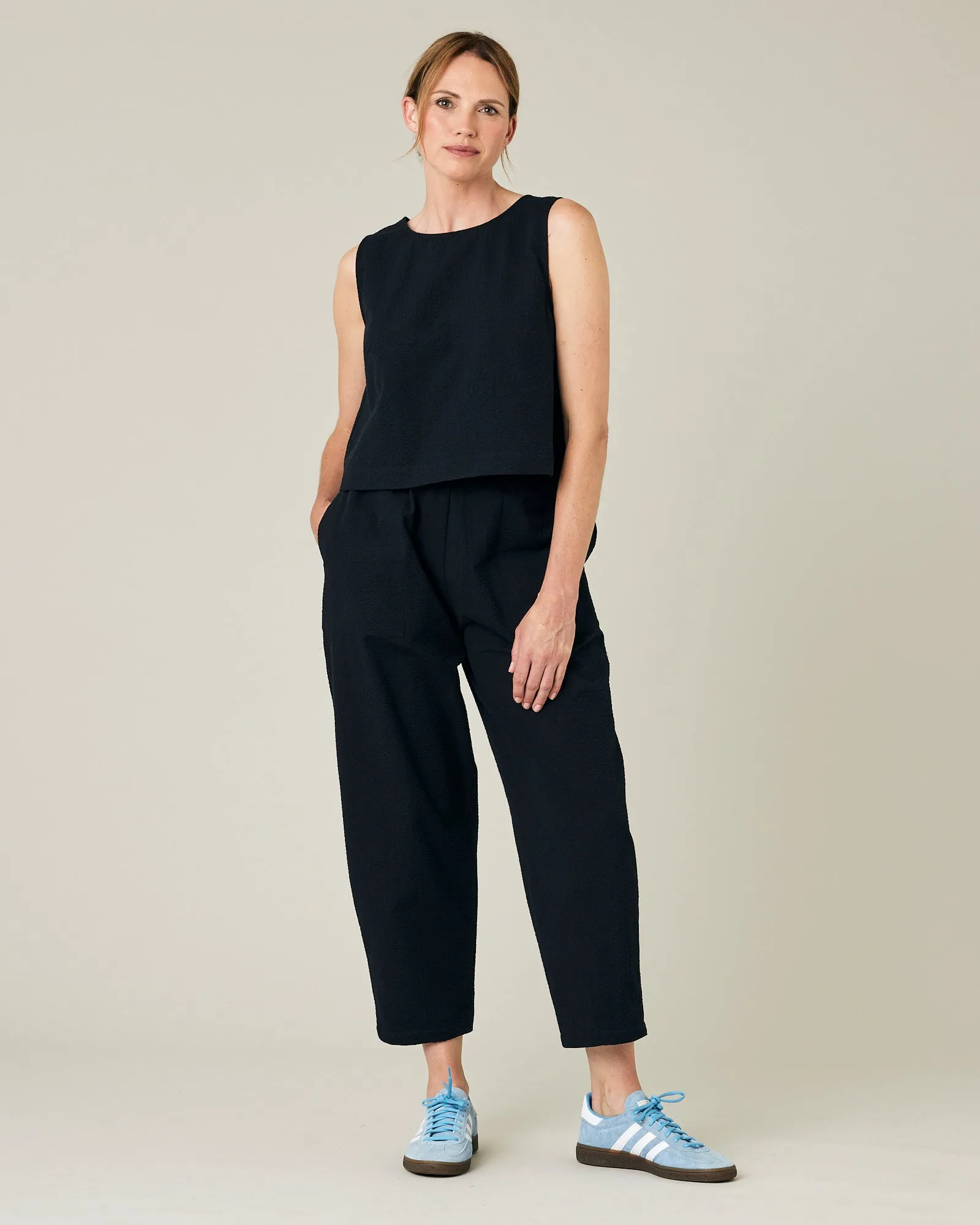 Esme Black Seersucker Top sold by Beyond Nine product image thumbnail 5